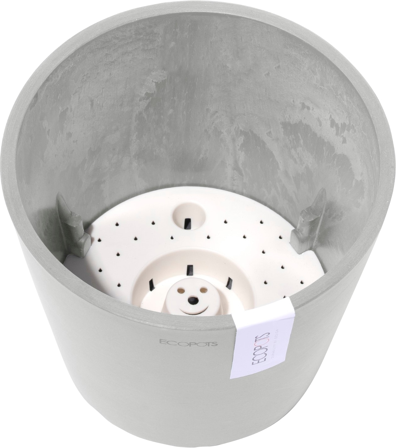 | BxTxH: 20x20x17,5 kaufen mit Blumentopf Grey«, BAUR Wasserreservoir White »AMSTERDAM ECOPOTS cm,