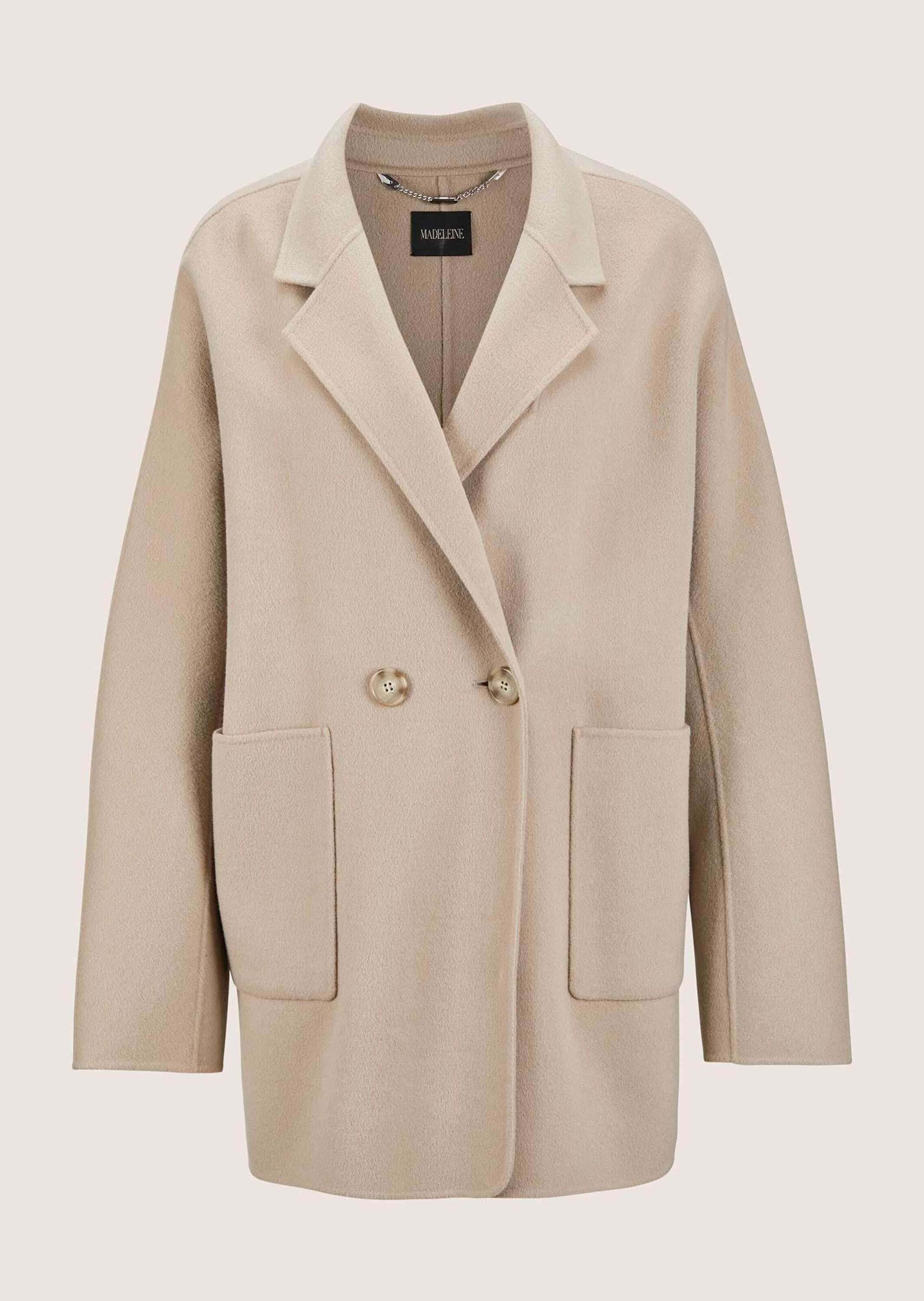 MADELEINE Langmantel "Kurzmantel Eleganter Wollmantel mit Reverskragen" günstig online kaufen