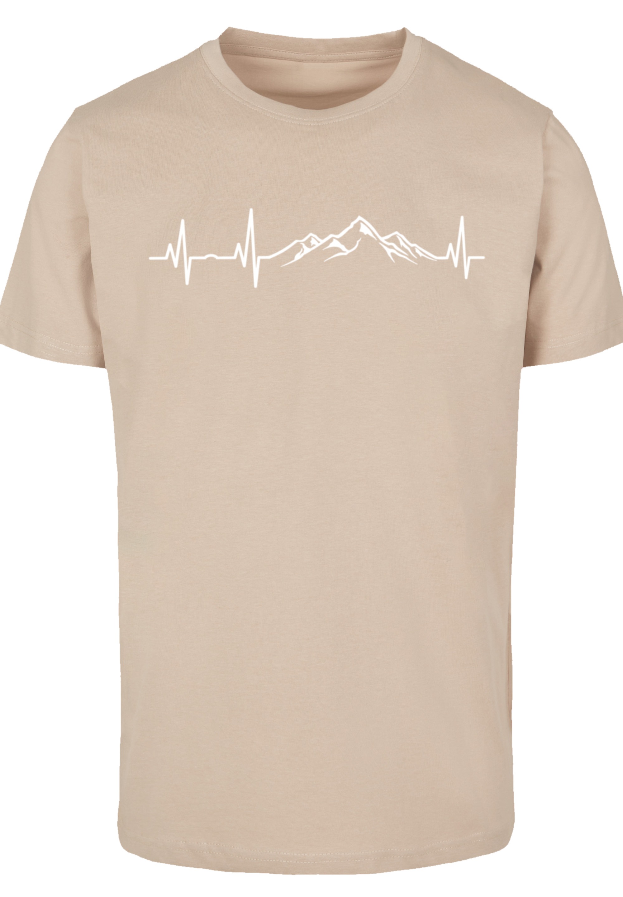 F4NT4STIC T-Shirt »Herzschlag Berge Wandern«, Premium Qualität
