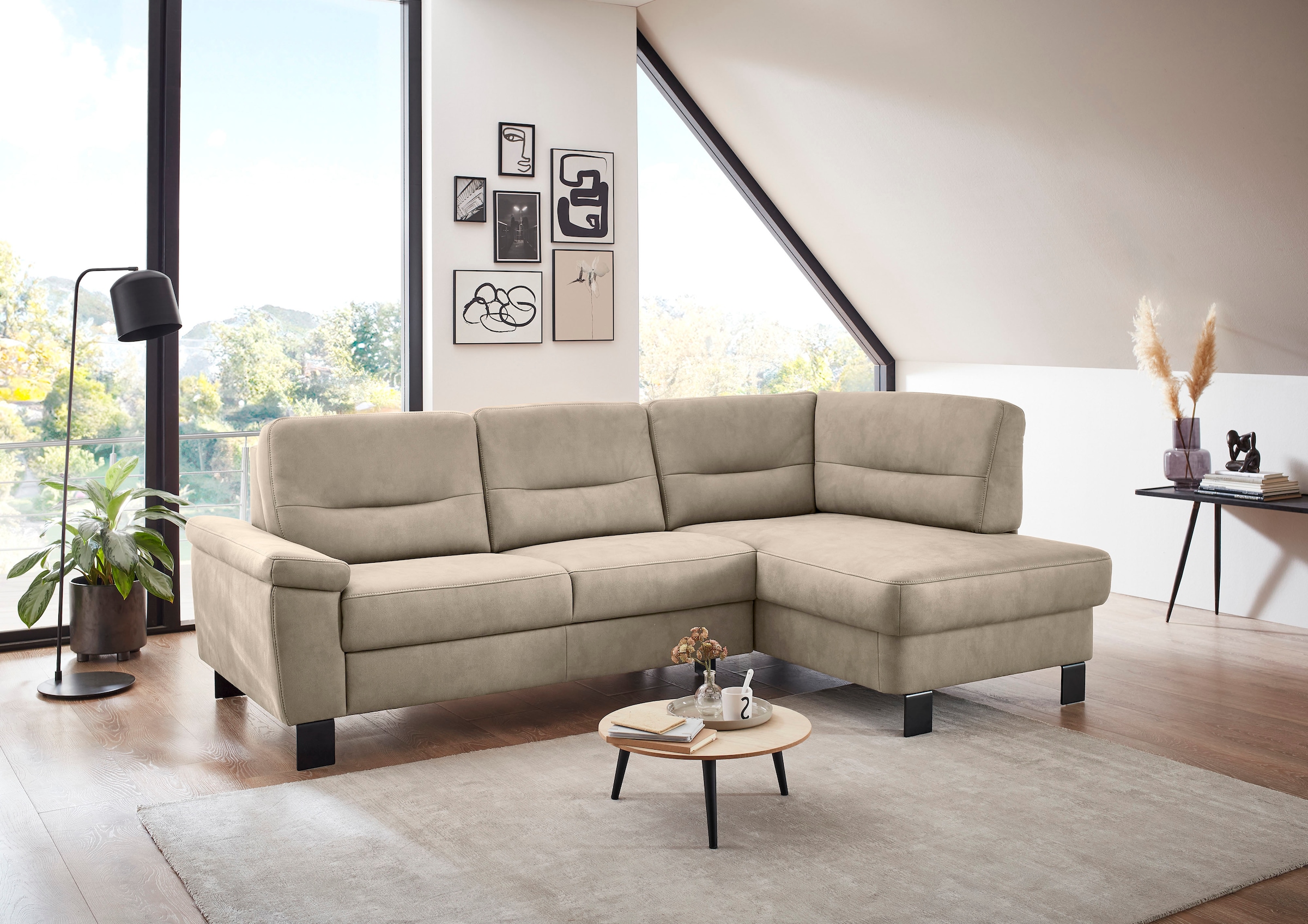 Die PlanBar Ecksofa "PP-PF23172 L-Form, Breite 244 cm" Eckgarnitur mit beso günstig online kaufen