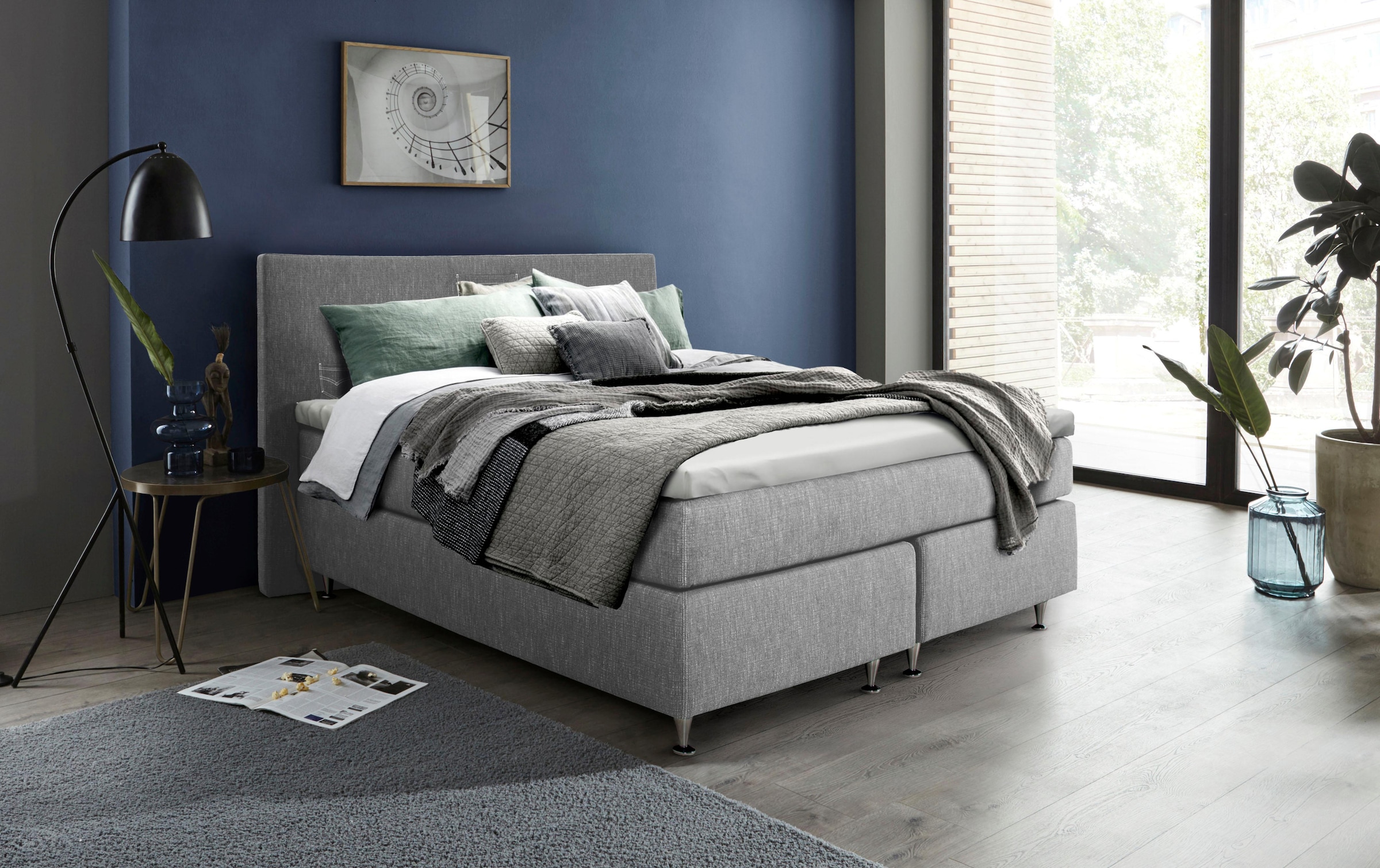 Home affaire Boxspringbett "Zahara" inkl. Topper, besonderes Highlight: auf günstig online kaufen