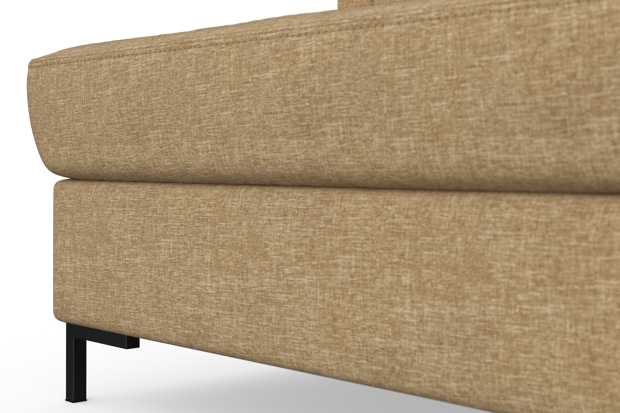 DOMO collection Wohnlandschaft »Capelo, komfortabel, klare Linien zeichnen dieses Design aus, U-Form«, mit Armteilverstellung, wahlweise mit Bettfunktion, Federkern