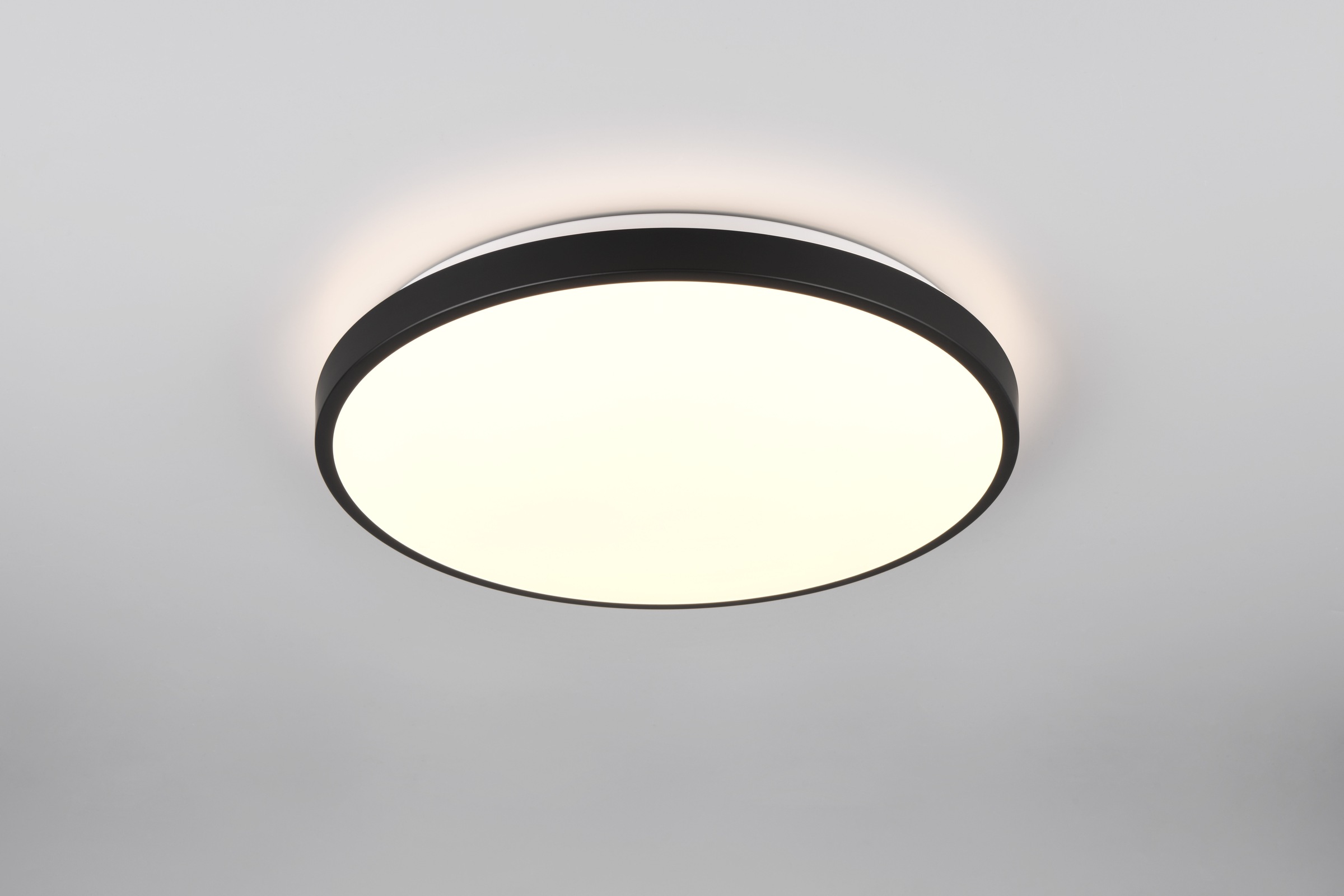 REALITY Leuchten LED Deckenleuchte »LOODY, LED Deckenlampe mit Bewegungsmelder, 22W 2500 Lumen Ø39 cm« LED-Board 1 Stk. Warmweiß Leuchtdauer und Erfassungsbereich für Bewegungssensor einstellbar