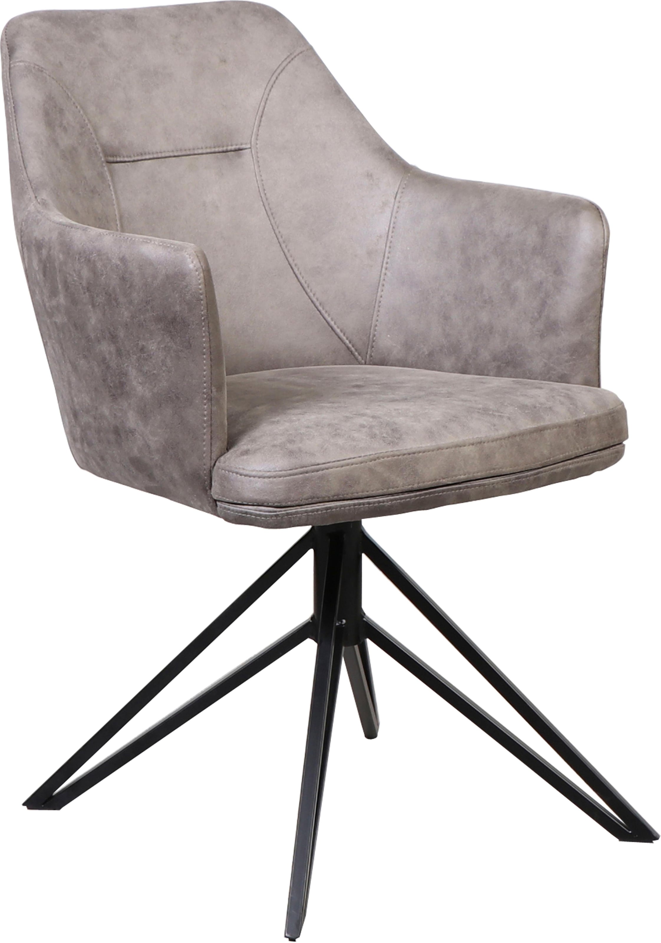 Home affaire Esszimmerstuhl "Inca" (Set) 2 Stk. Luxus-Microfaser mit Drehge günstig online kaufen