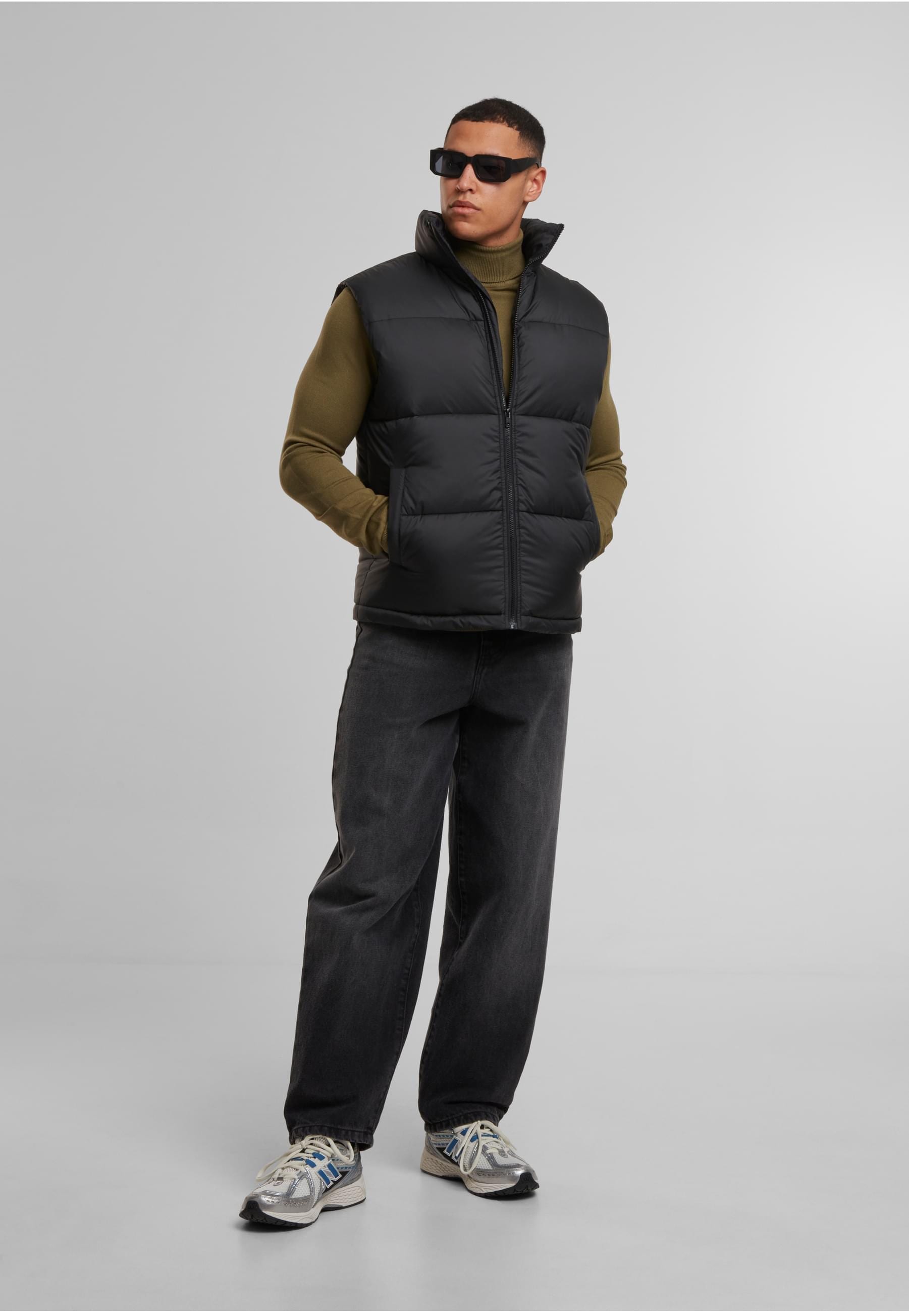 URBAN CLASSICS Steppweste »Urban Classics Basic Puffer Vest«, (1 tlg.)