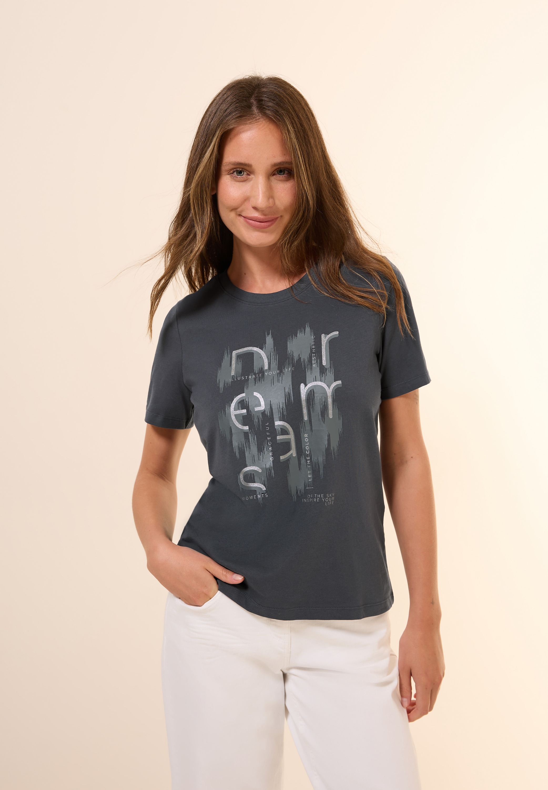 Cecil T-Shirt, mit Rundhalsausschnitt günstig online kaufen