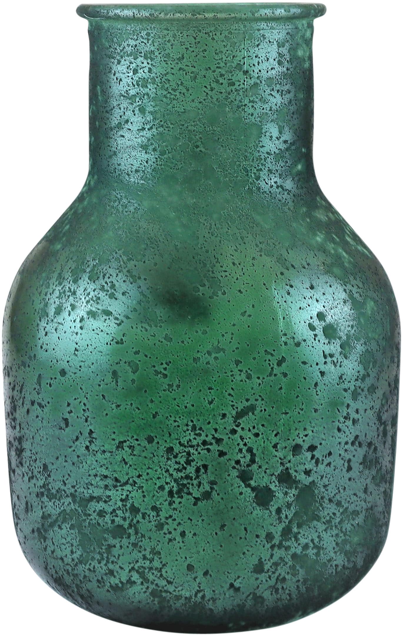 AM Design Dekovase »aus recyceltem, mattem grünem Glas«, sorgt für eine stilvolle Dekoration