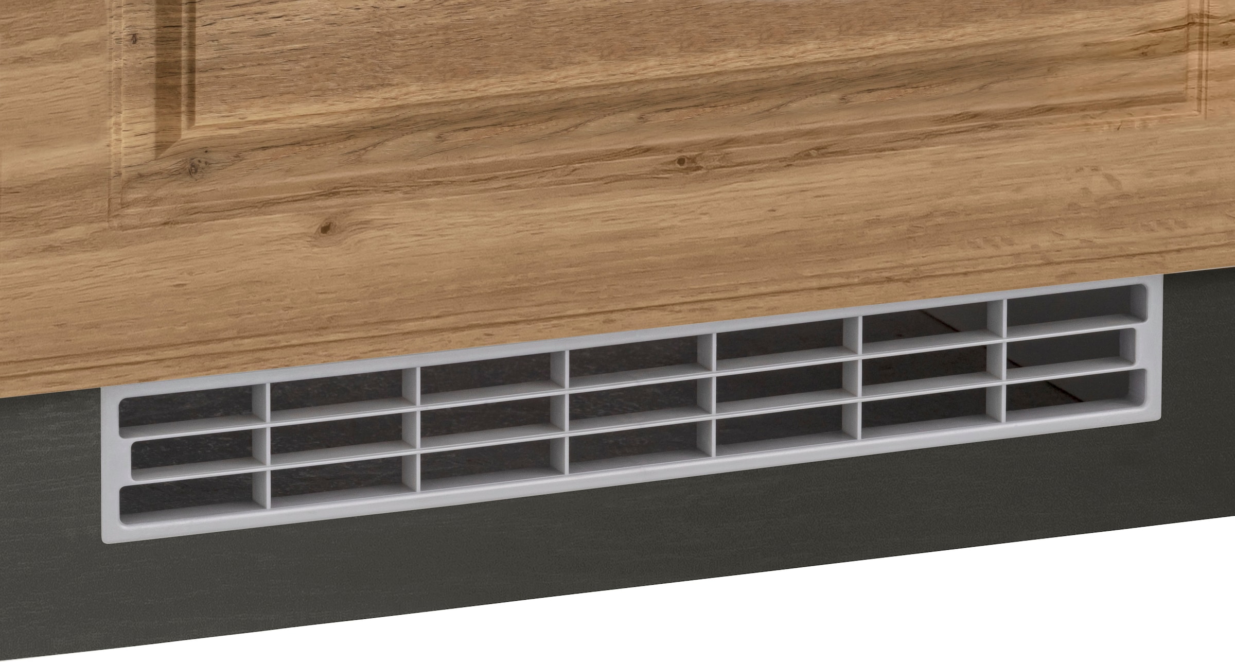 KOCHSTATION Küchenzeile »KS-Stockholm«, Breite 270 cm, mit hochwertigen MDF Fronten im Landhaus-Stil