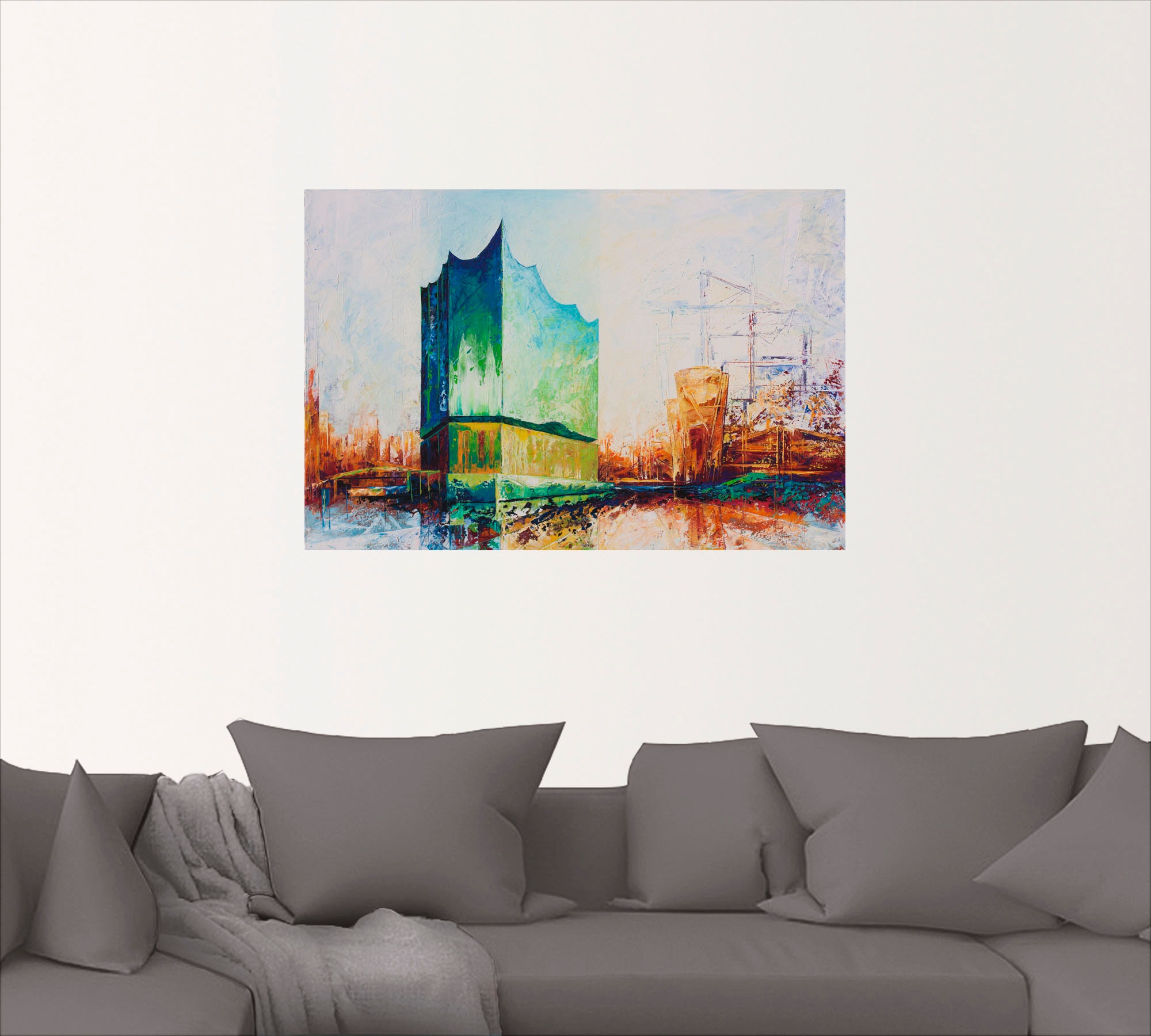 Artland Wandbild »Elbharmonie Hamburg«, Deutschland, (1 St.), als Leinwandbild, Wandaufkleber in verschied. Größen
