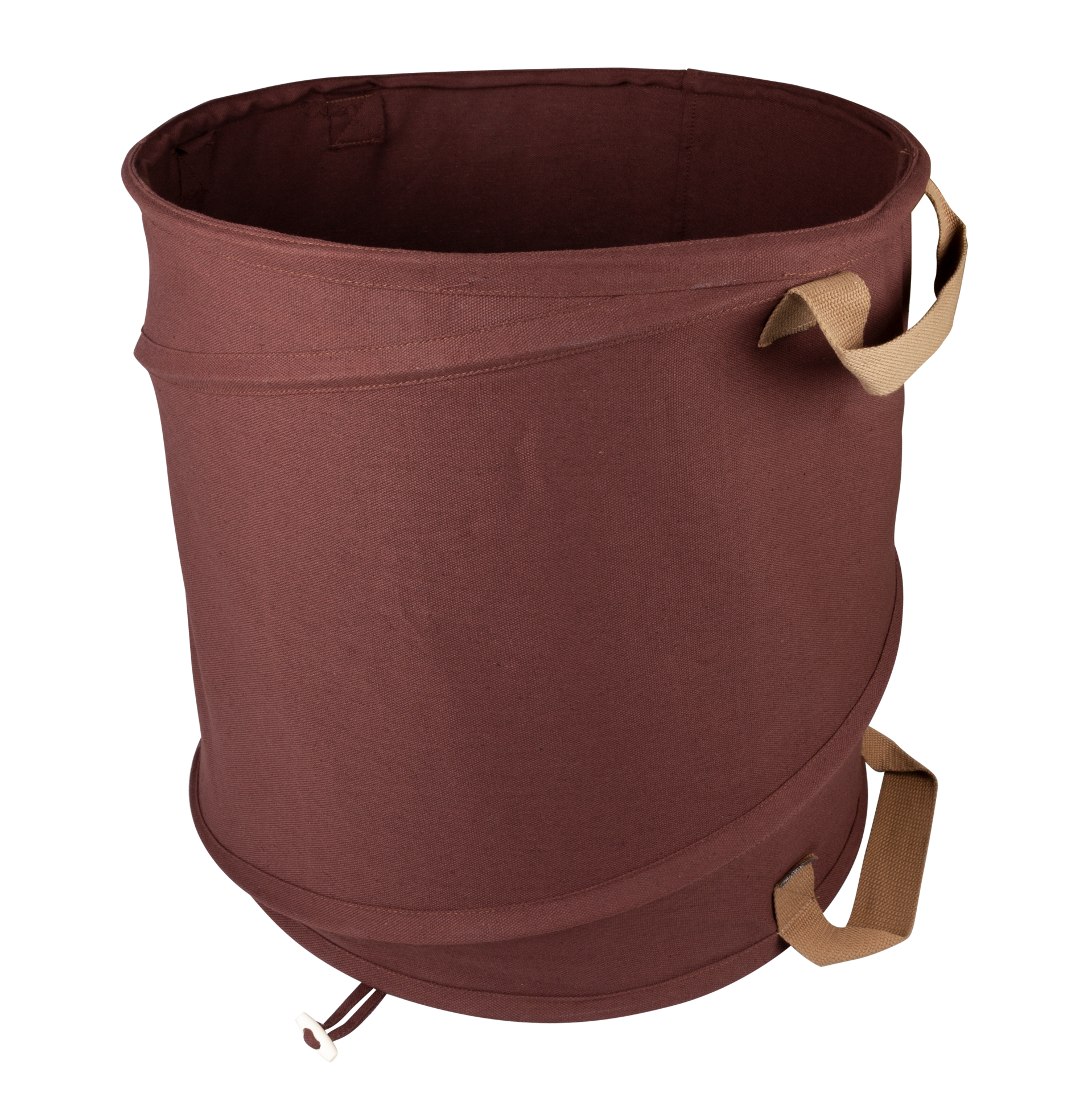 Windhager Gartensack "Pop-Up CANVAS, selbststehender Springsack 120 Liter" Gartensack, Grünschnitt- und Laubkorb Ø 50 x 60cm