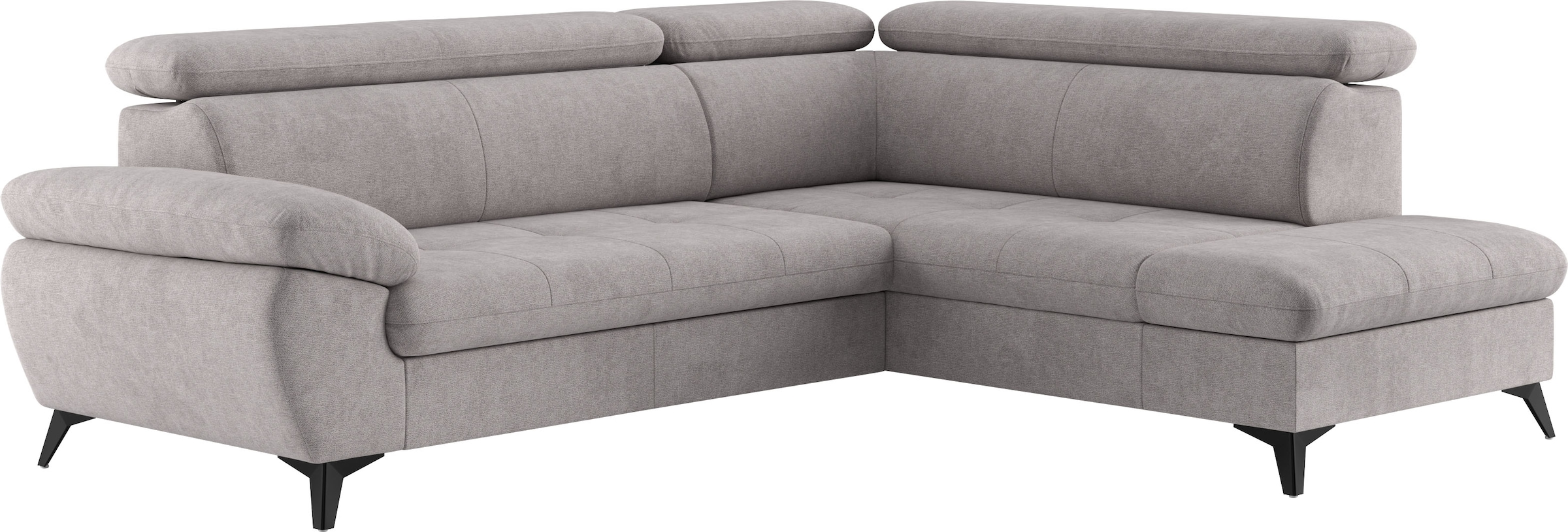 COTTA Ecksofa »Hudson L-Form«, mit Kopfteilverstellung, wahlweise mit Bettfunktion & Bettkasten