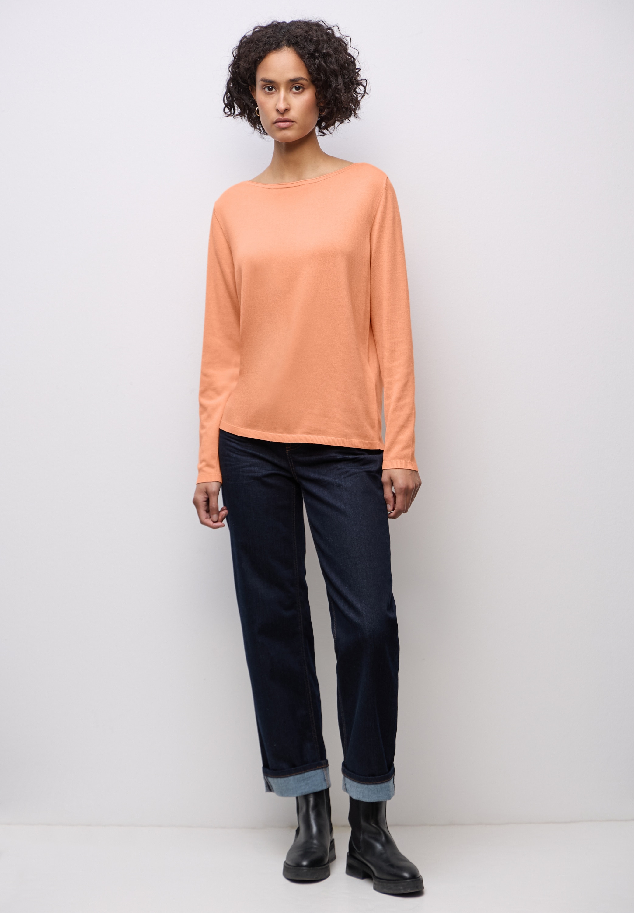 STREET ONE Strickpullover mit U-Boot-Ausschnitt