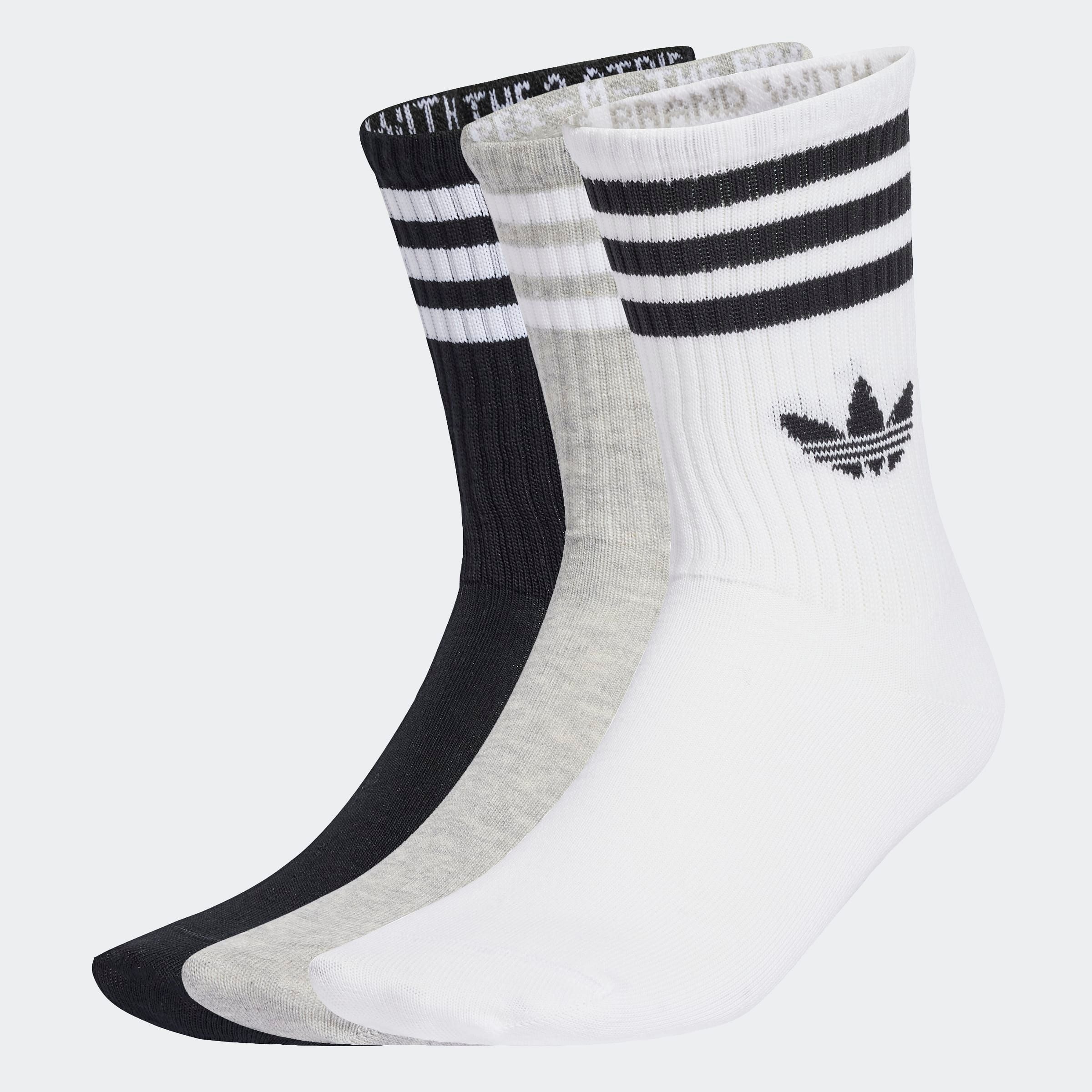 adidas Originals Sportsocken "3-STREIFEN CREW 3ER-PACK" 3 Paar tlg. knöchellange Passform, mit 3-Streifen