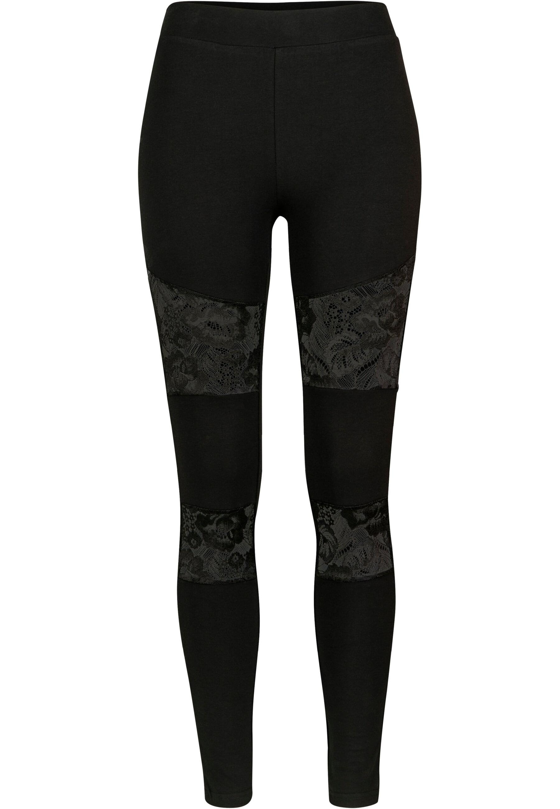 URBAN CLASSICS Leggings "Urban Classics Damen Ladies Laces Inset Leggings" günstig online kaufen