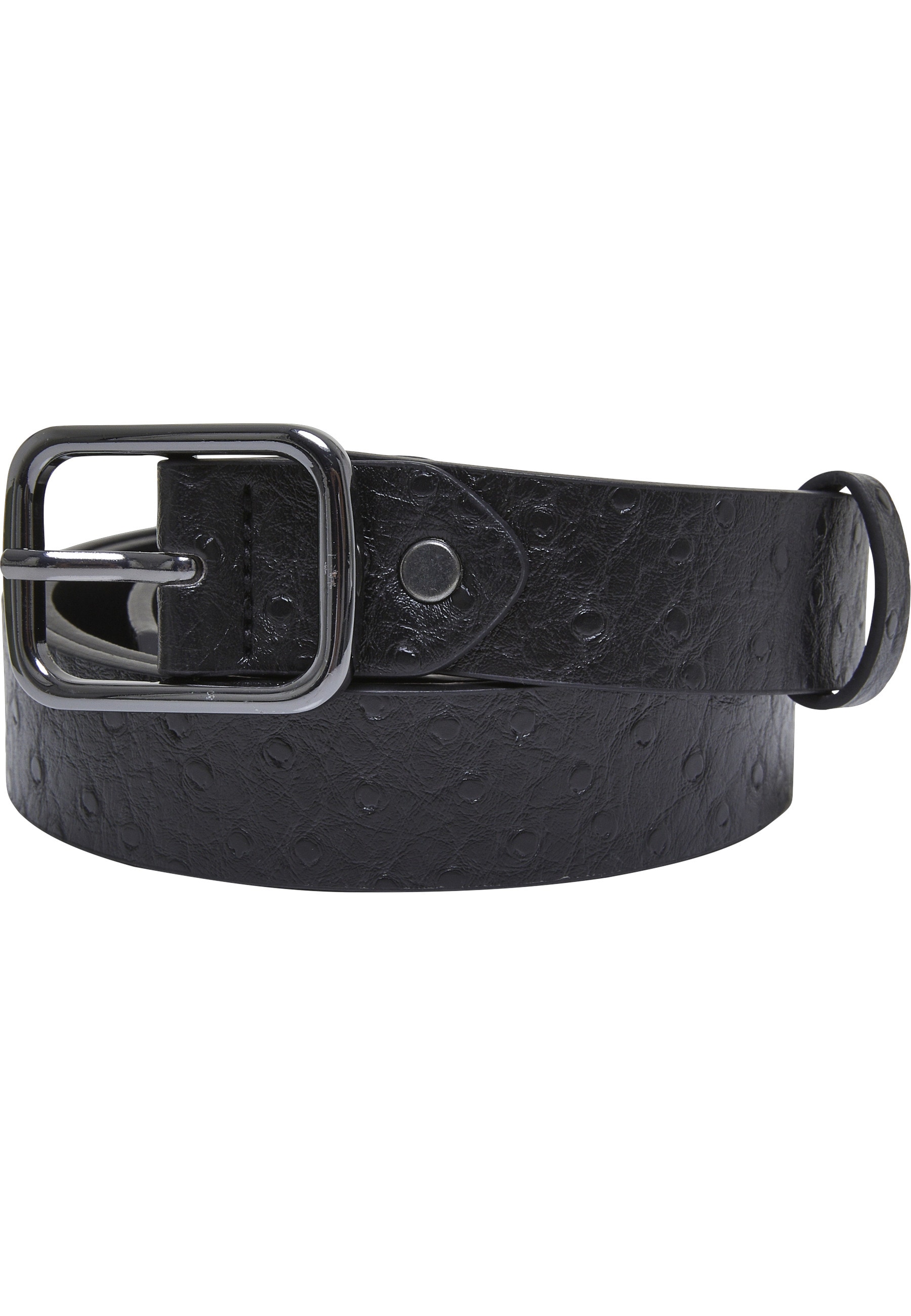 URBAN CLASSICS Hüftgürtel »Urban Classics Unisex Ostrich Synthetic Leather Belt 2-Pack«