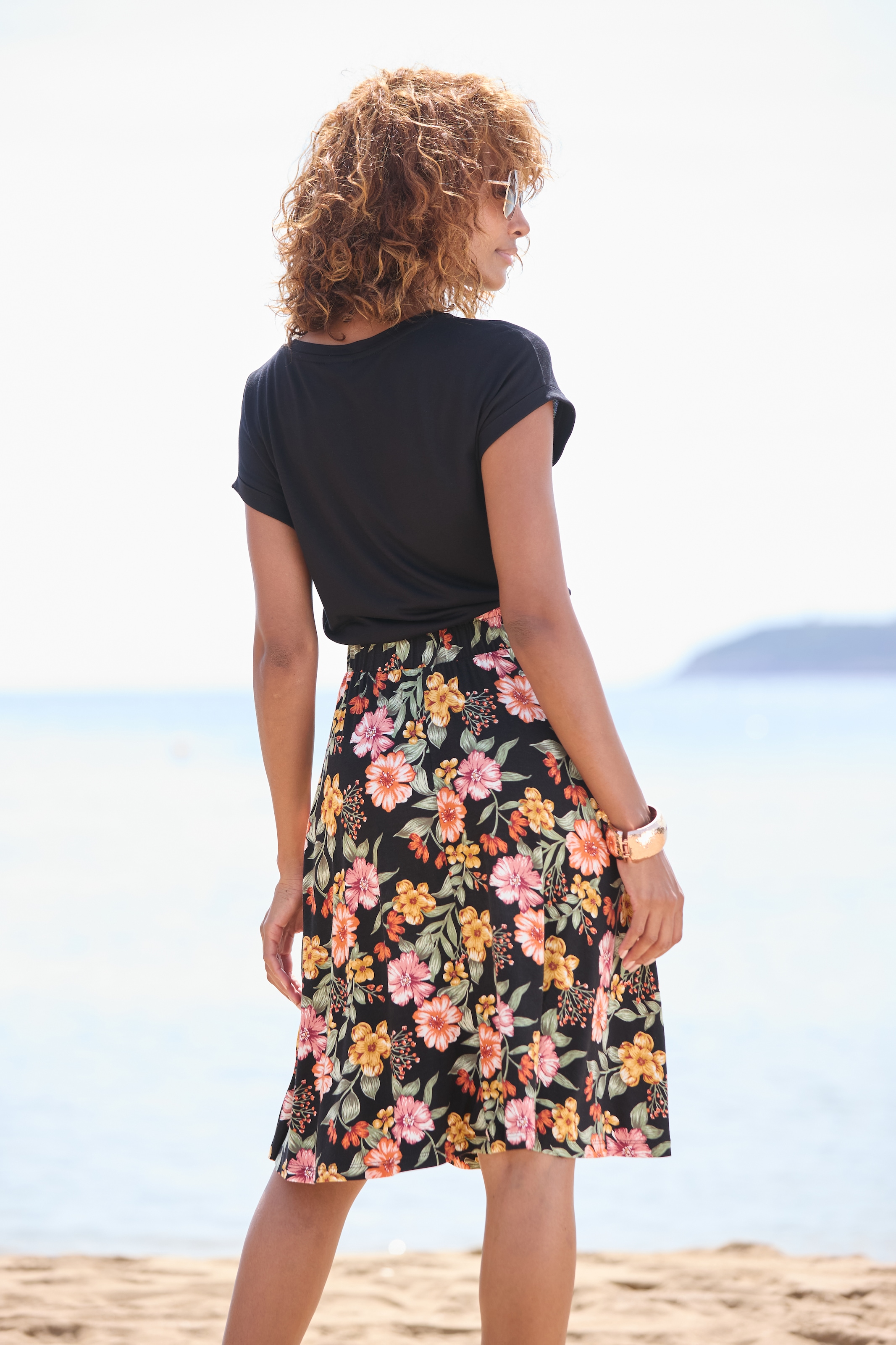 Buffalo Jerseykleid Seitennahttaschen mit Seitennahttaschen günstig online kaufen