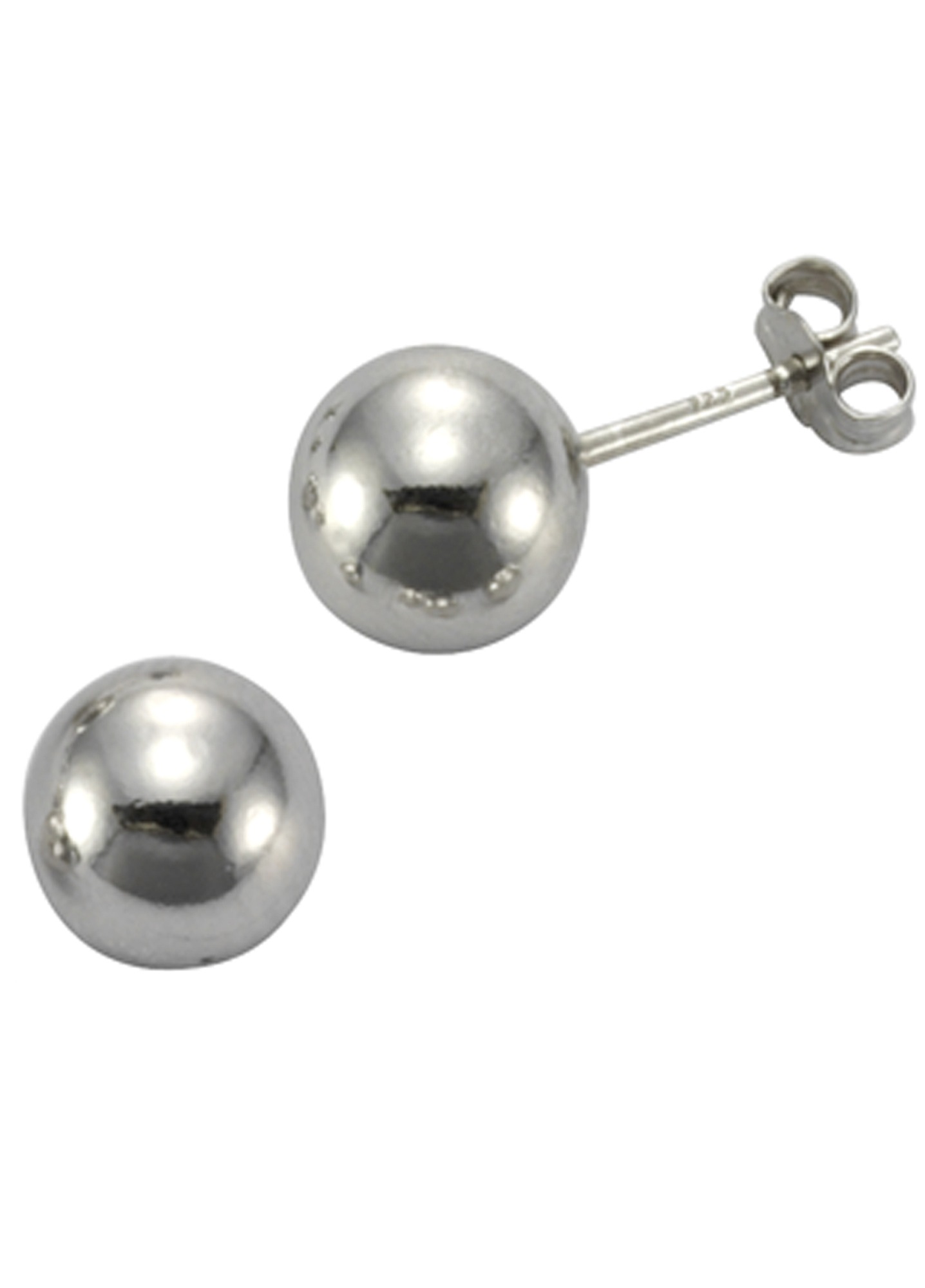 Paar Ohrstecker FIRETTI "Schmuck Geschenk Silber 925 Ohrschmuck Kugel" Gr. 5, silber (silberfarben), Ohrringe, Damen, 5, Silber 925 (Sterlingsilber)