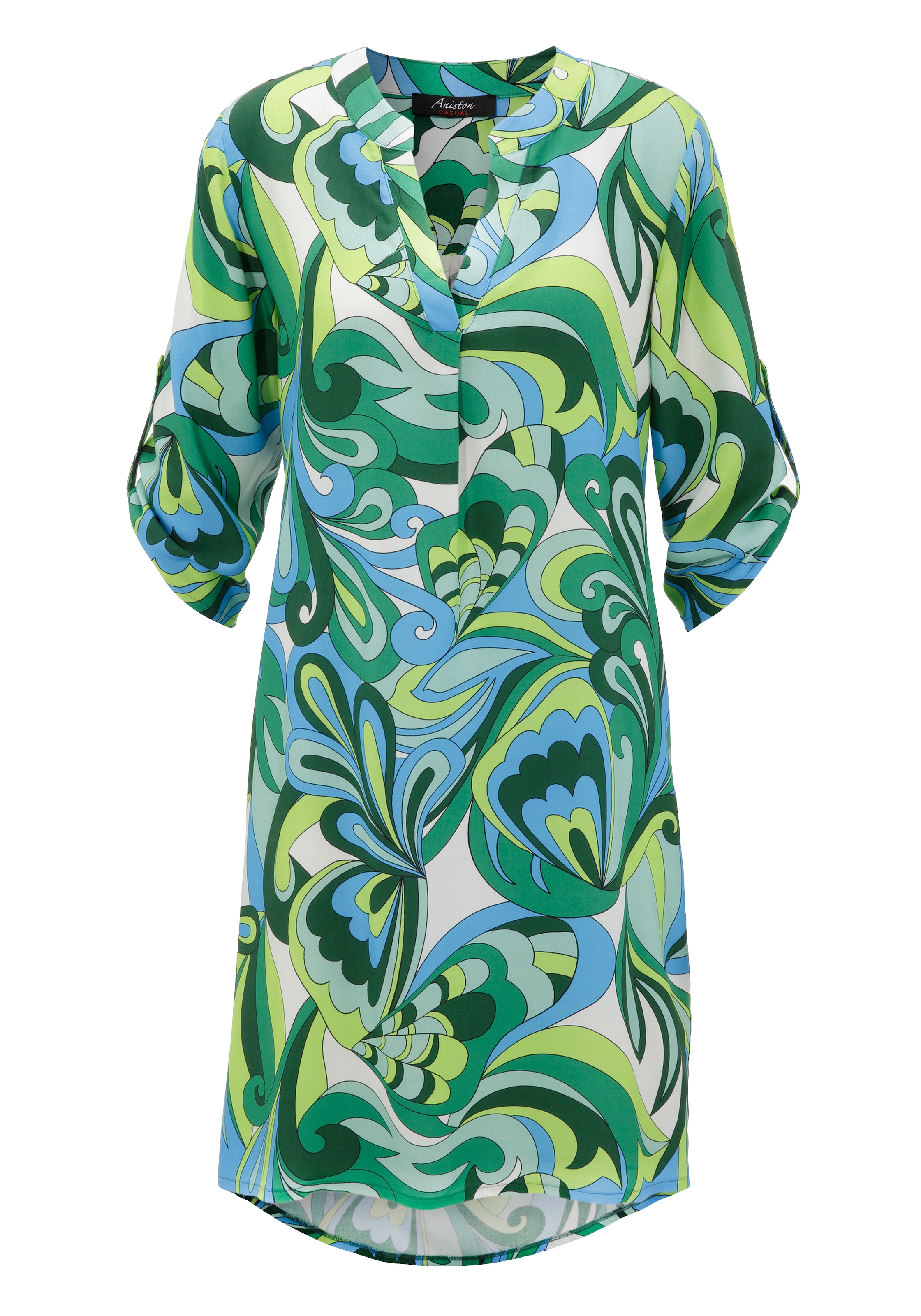 Aniston CASUAL Sommerkleid, mit Druck kaufen graphischem BAUR | farbharmonischem