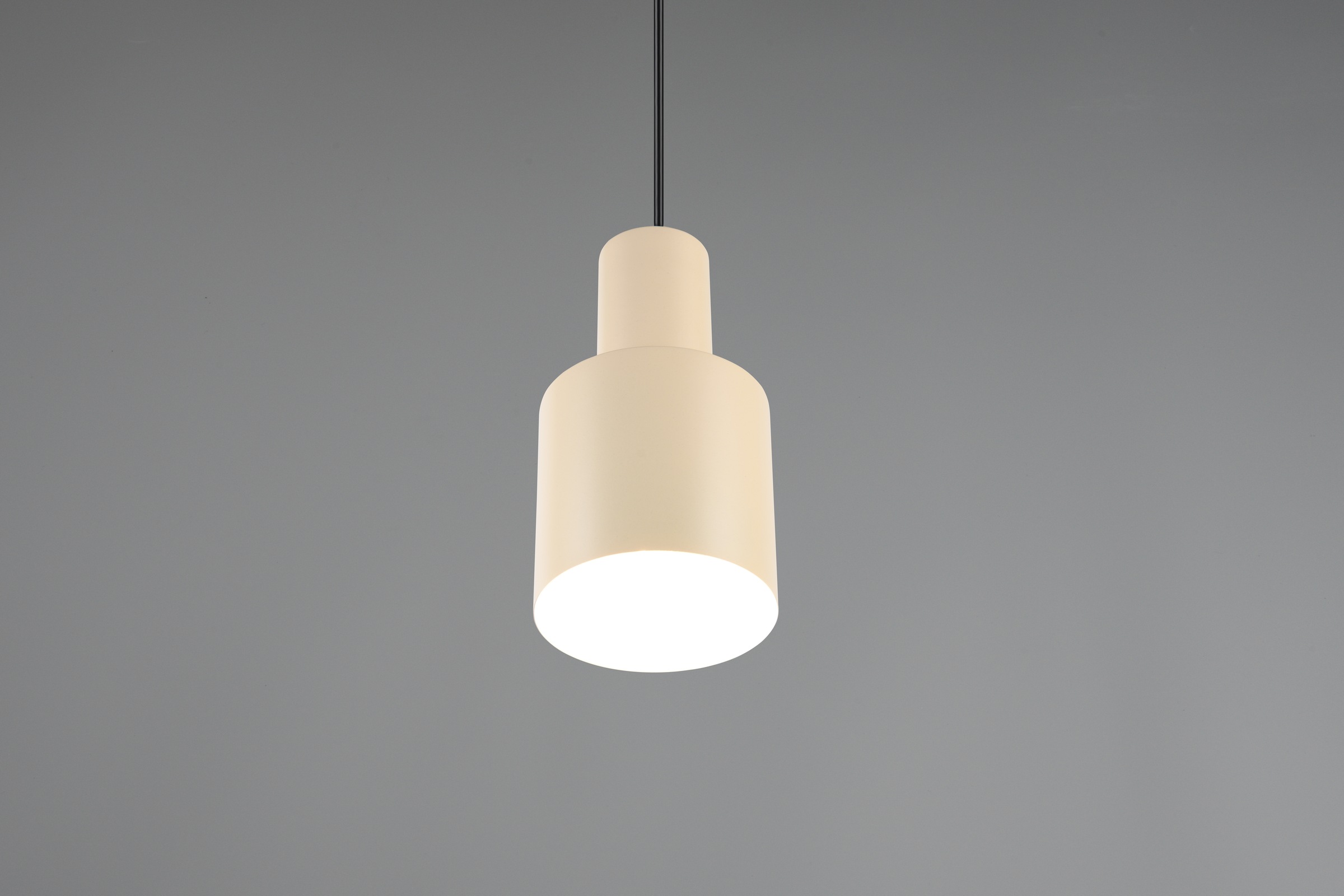 TRIO Leuchten Pendelleuchte »AGUDO, Hängelampe 1-flammig, exkl 1xE27 max 10W, höhenverstellbar«, 1 flammig, Leuchtmittel E27 | Leuchtmittel wechselbar, Hängelampe Ø 12cm, bis max 150cm Abhängung, Küche Esszimmer Wohnzimmer