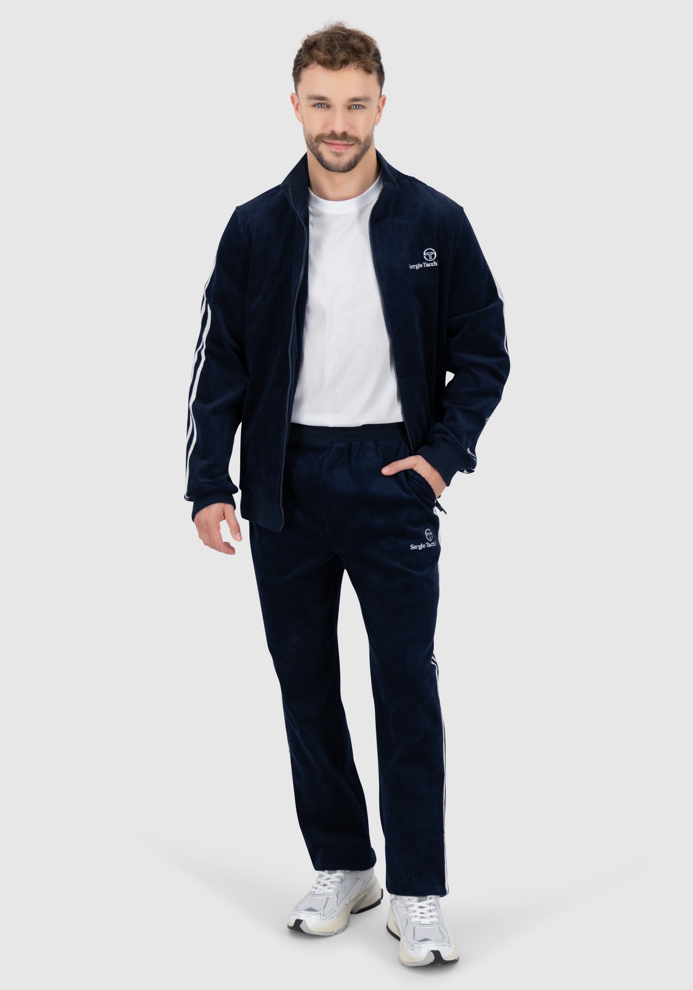 Sergio Tacchini Jogginghose »EDGAR CORDUROY TRACK PANTS Herren«, Trainingshose Herren, Jogginghose, Retro, Sporthose, Streetwear, Sale