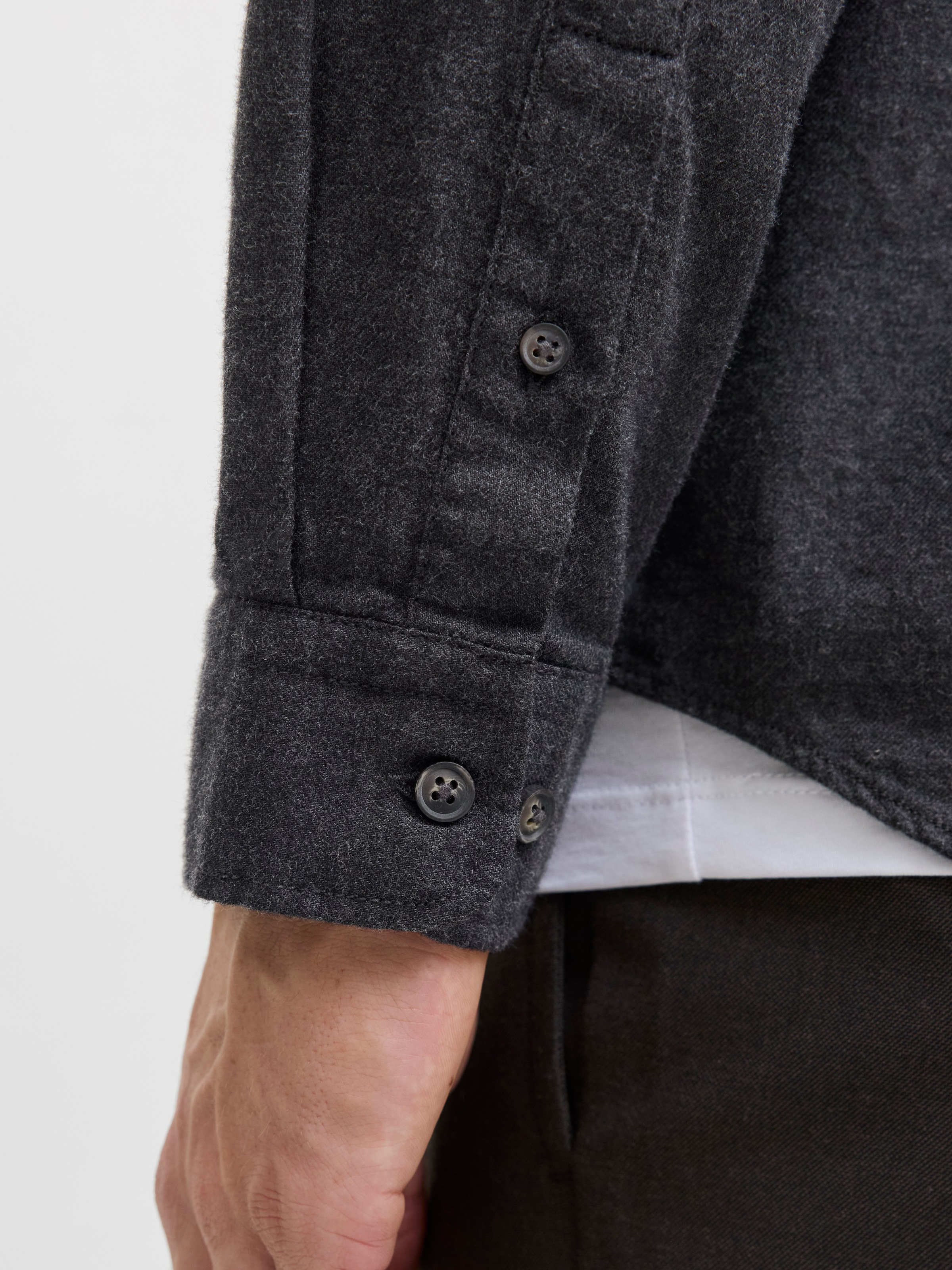 Jack & Jones PlusSize Langarmhemd "JJECLASSIC MELANGE SHIRT L/S SN PLS" günstig online kaufen