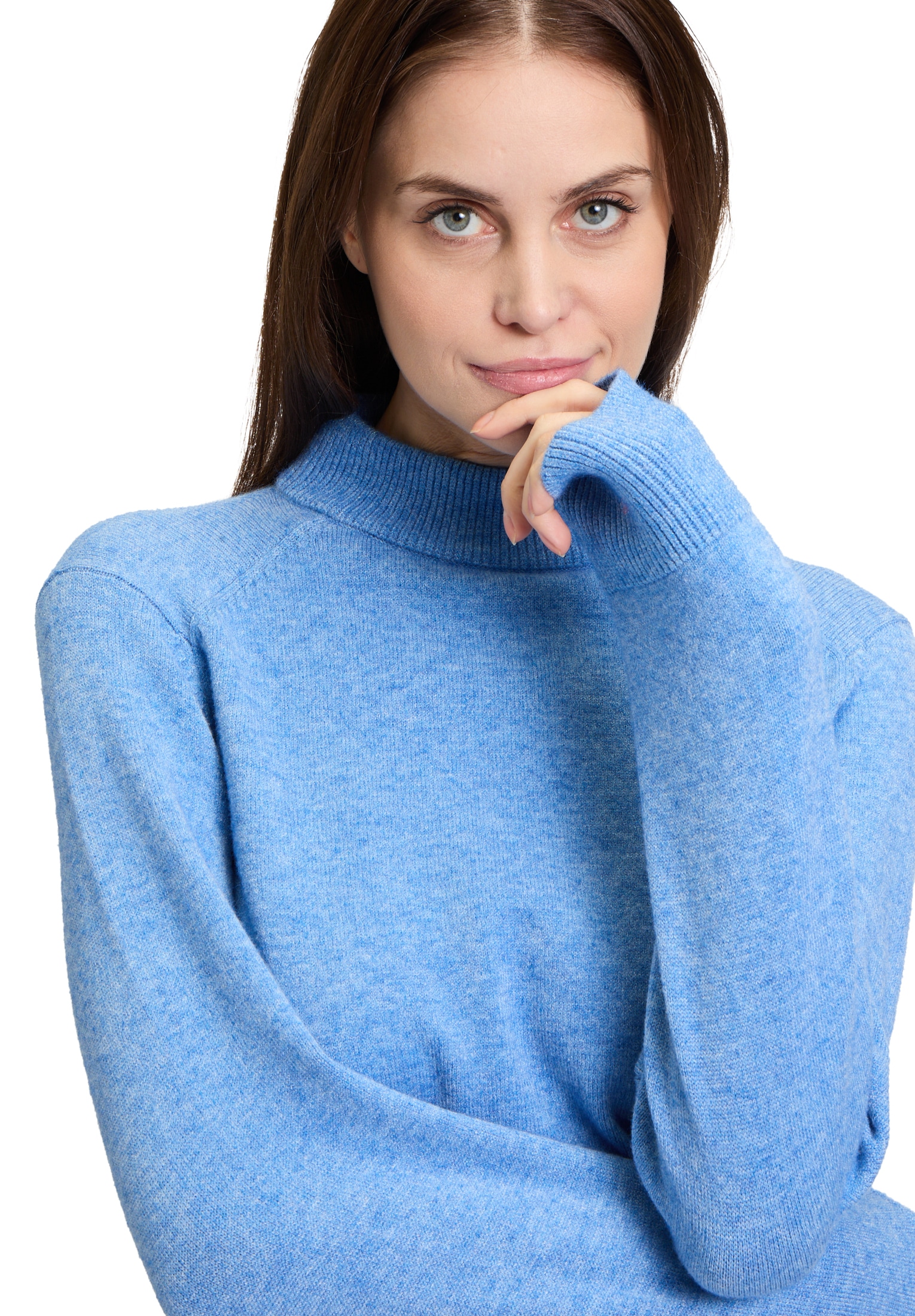Betty Barclay Strickpullover »Betty Barclay Damen Feinstrickpullover mit Rippenstruktur«, (1 tlg.), Strass