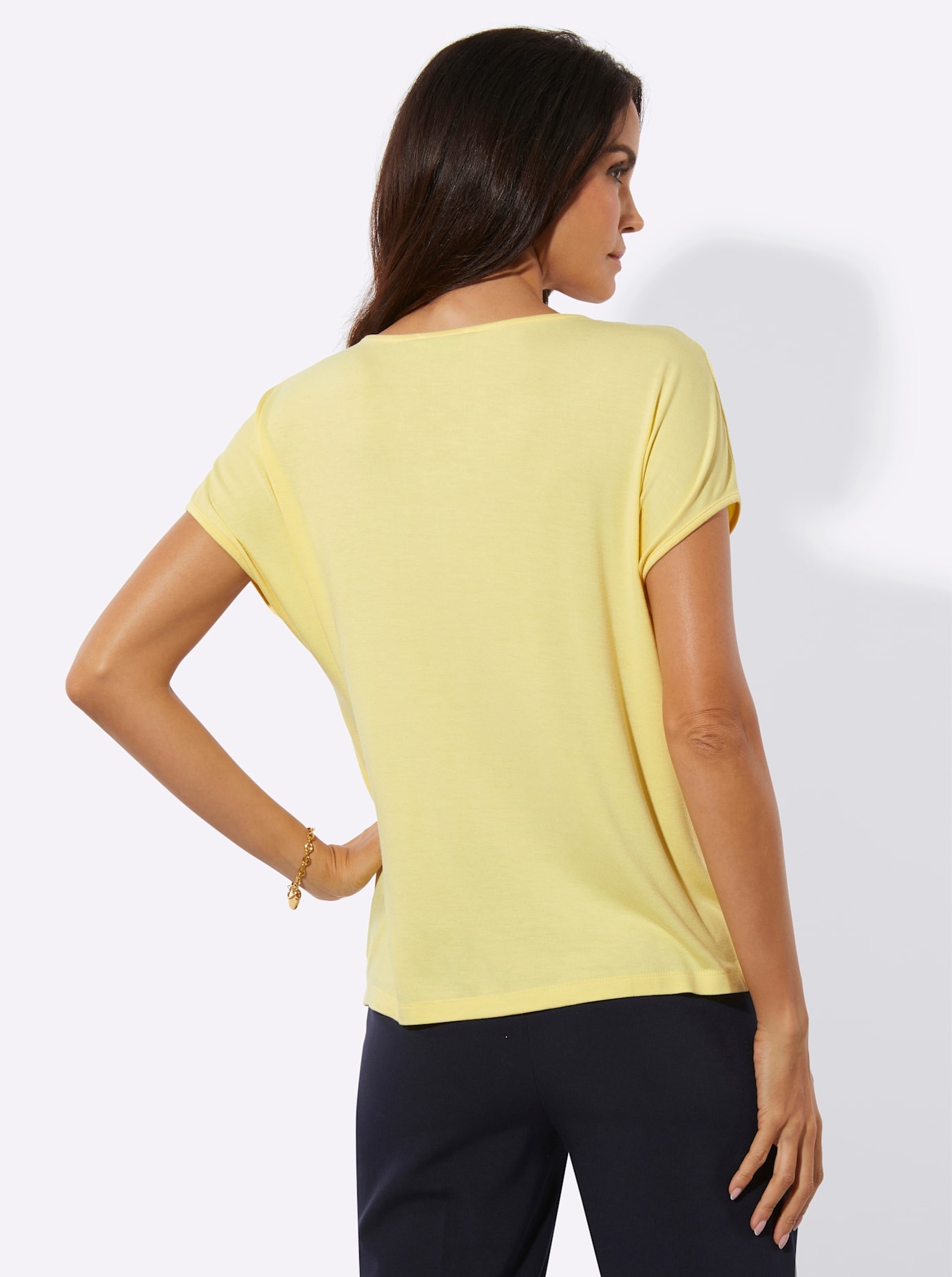 creation L Rundhalsshirt "Modal-Mix-Shirt" 1 tlg. günstig online kaufen