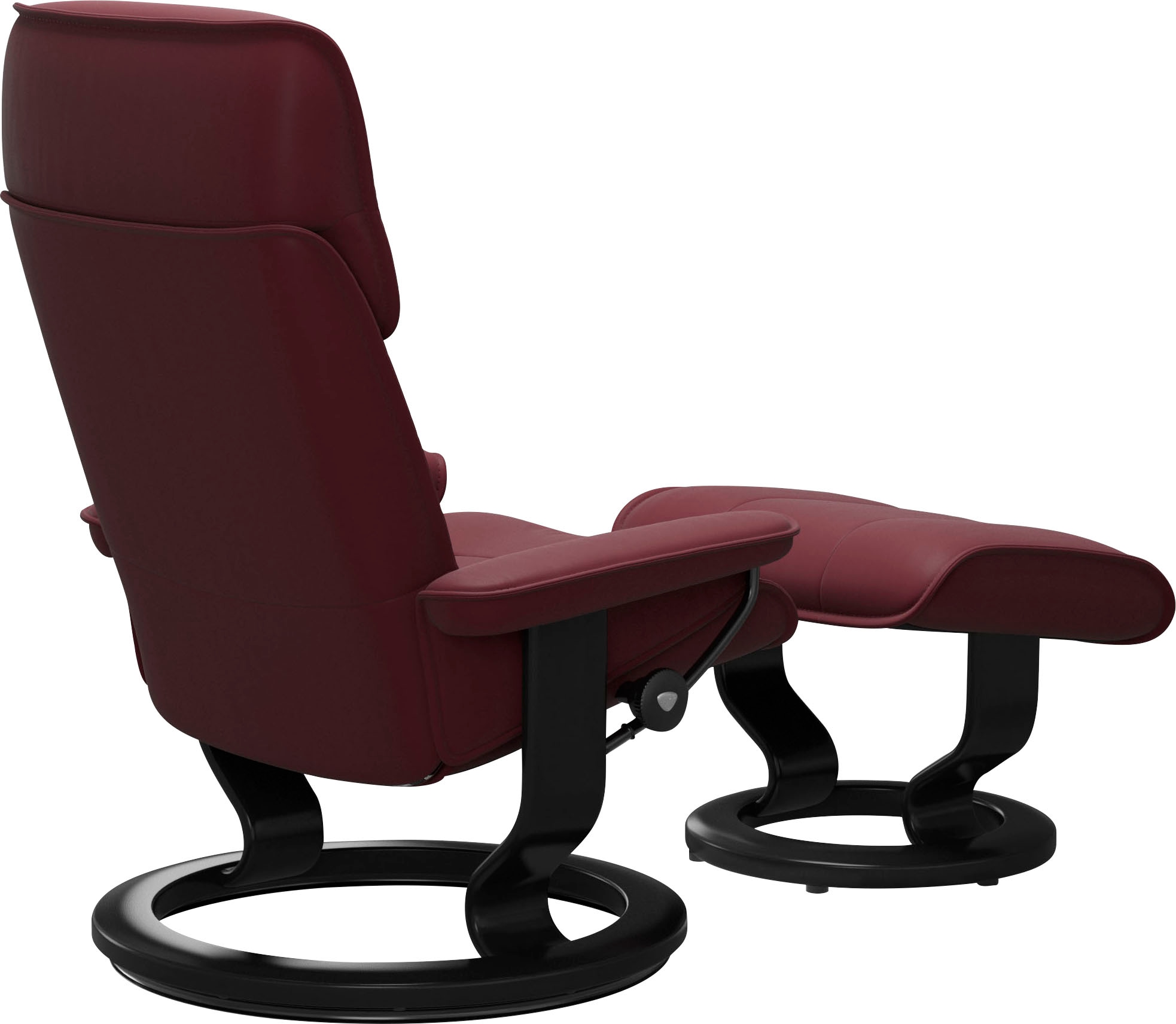 Stressless® Relaxsessel »Admiral« Set, Relaxsessel inkl. Hocker,  mit Classic Base, Größe M & L, Gestell Schwarz