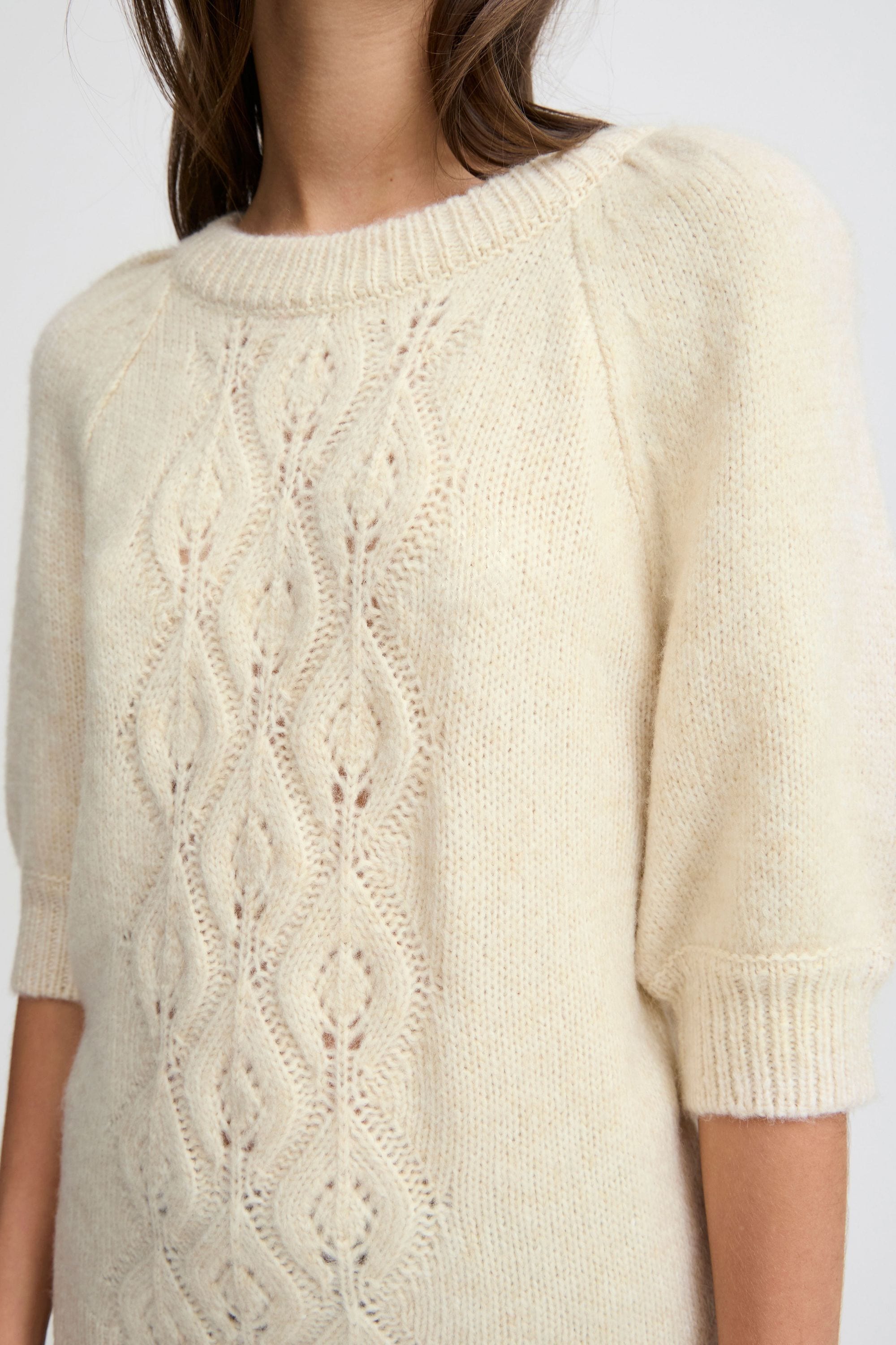 b.young Strickfleece-Pullover »Strickpullover BYOKSANA SHORT SLEEVE JUMPER -«