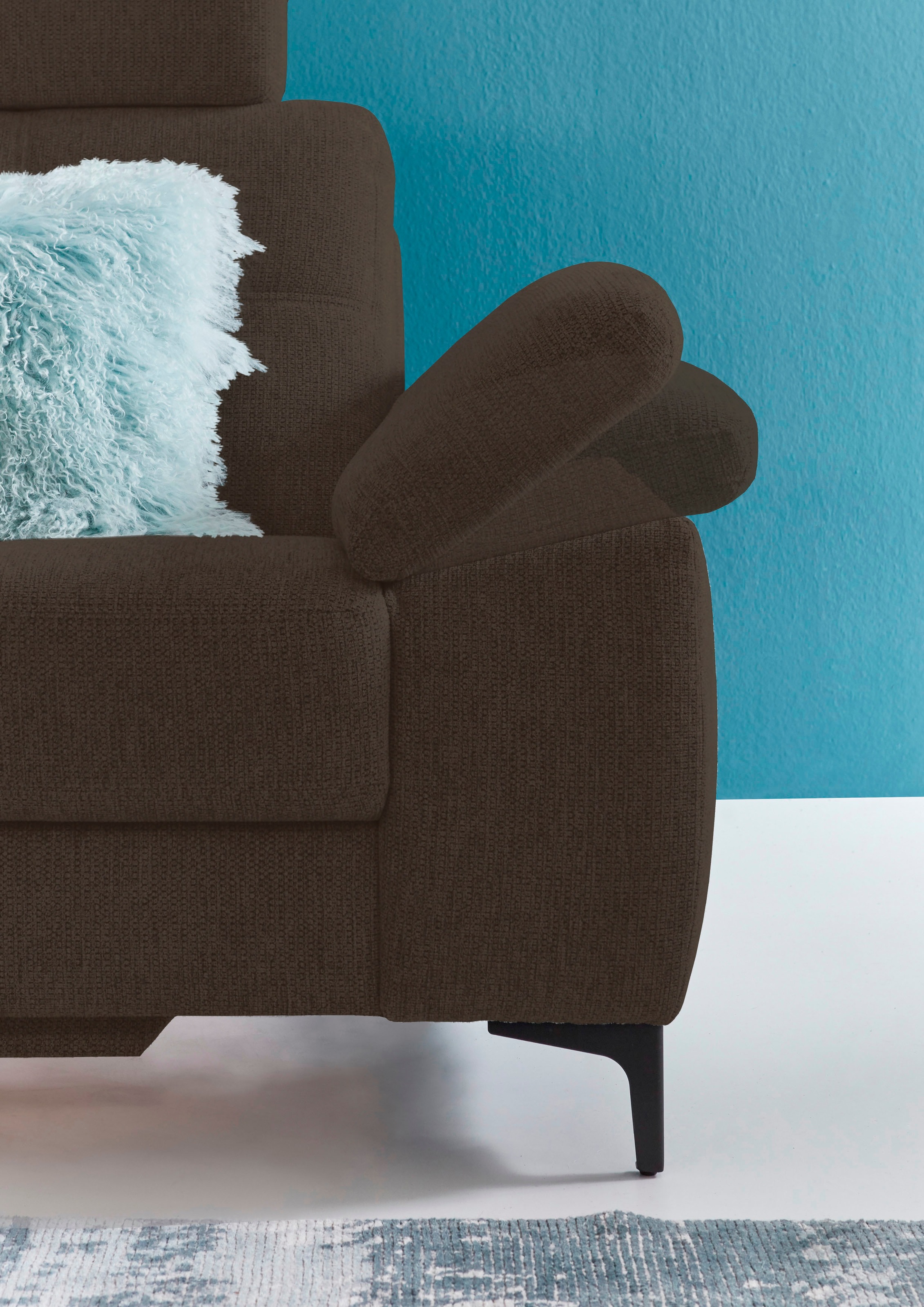 3C Carina Ecksofa »Burnaby bequem und modern, OTTOs Choice, L-Form«, 2 Kopfstützen, optional mit Schlaf- und motorischer Relaxfunktion
