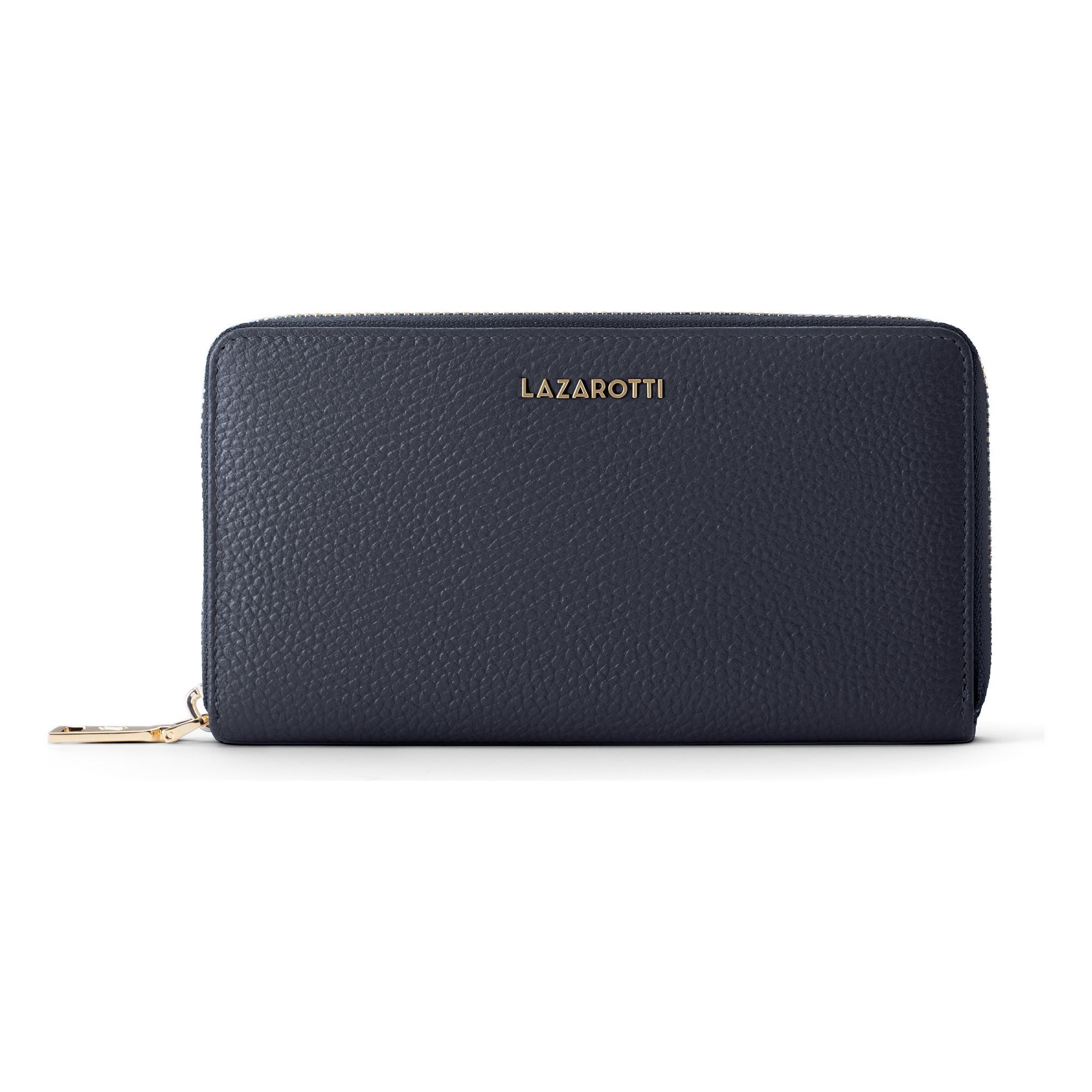 Lazarotti "Bologna Leather XL Zip-Around Geldbörse Leder 19 cm"