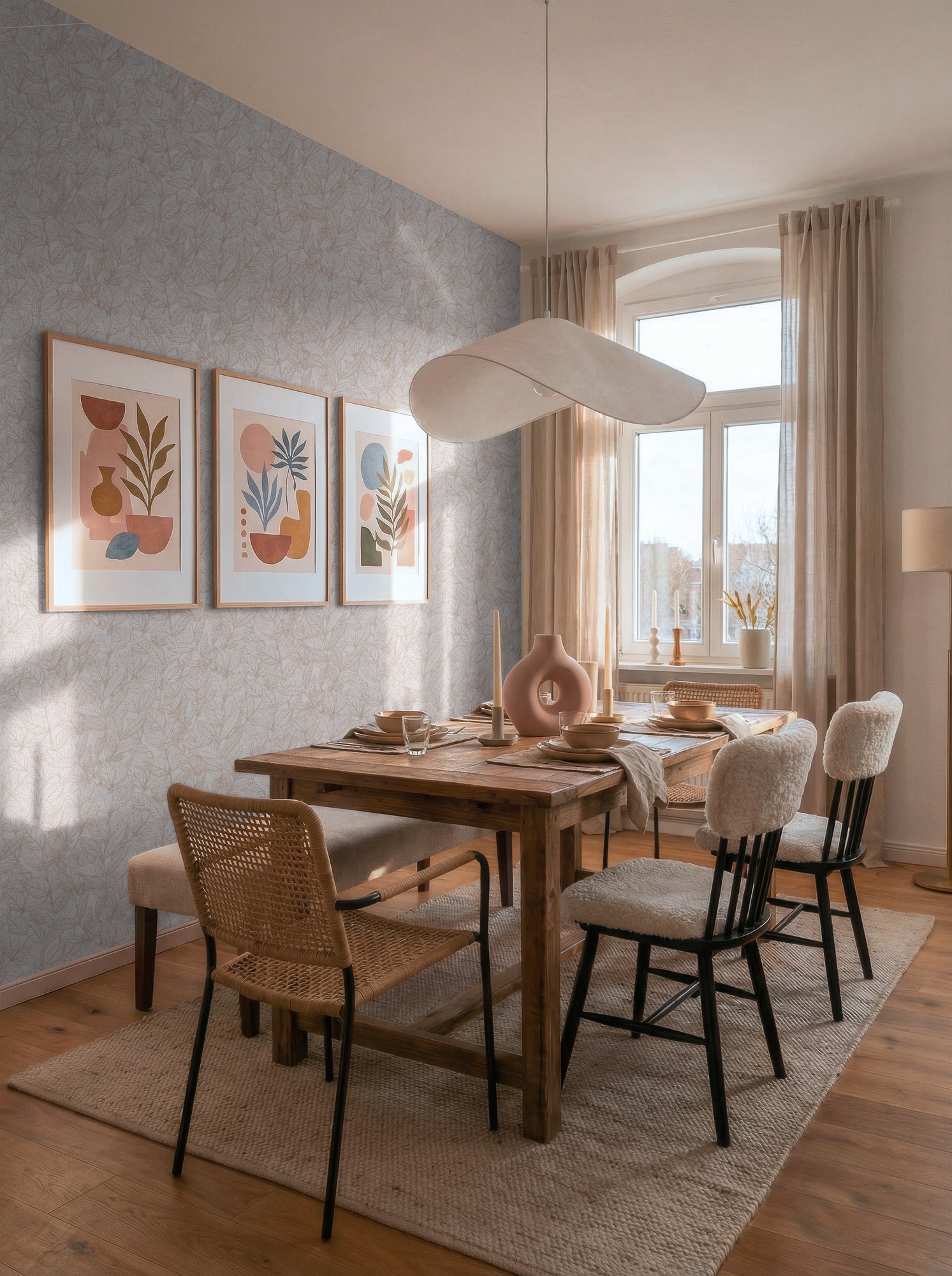 A.S. Création Vliestapete »Trend Spectrum Leaves – Elegantes Blätterdesign Vliestapete« botanisch | floral | leicht glänzend leicht strukturiert Großzügiges Blätterdesign mit matten und leicht glänzenden Details