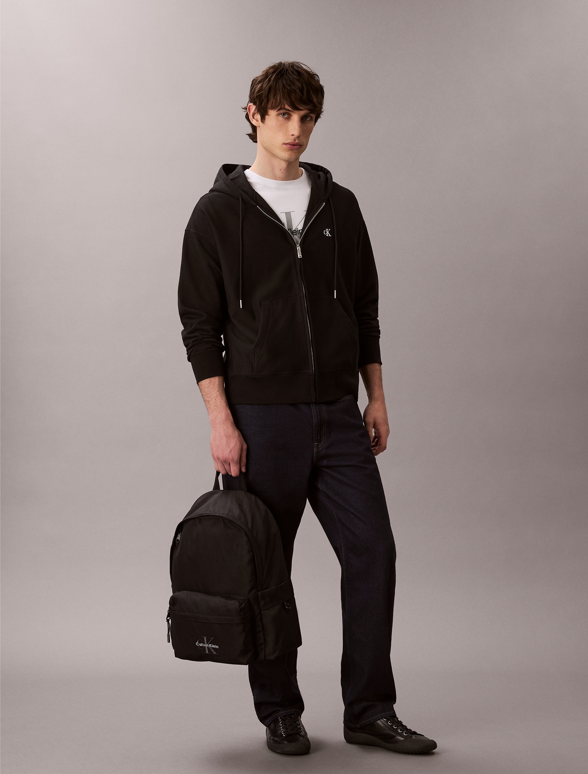 Calvin Klein Rucksack »BOLD ROUND BACKPACK« Unisex Freizeitrucksack, Cityrucksack mit CK-Logo