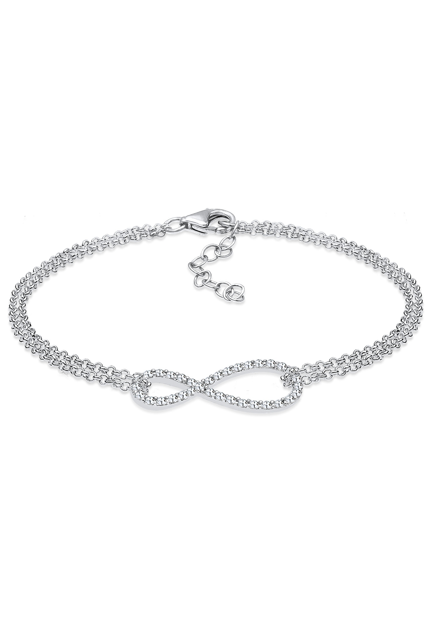 Elli Armband »Infinity Kristalle 925 Silber«