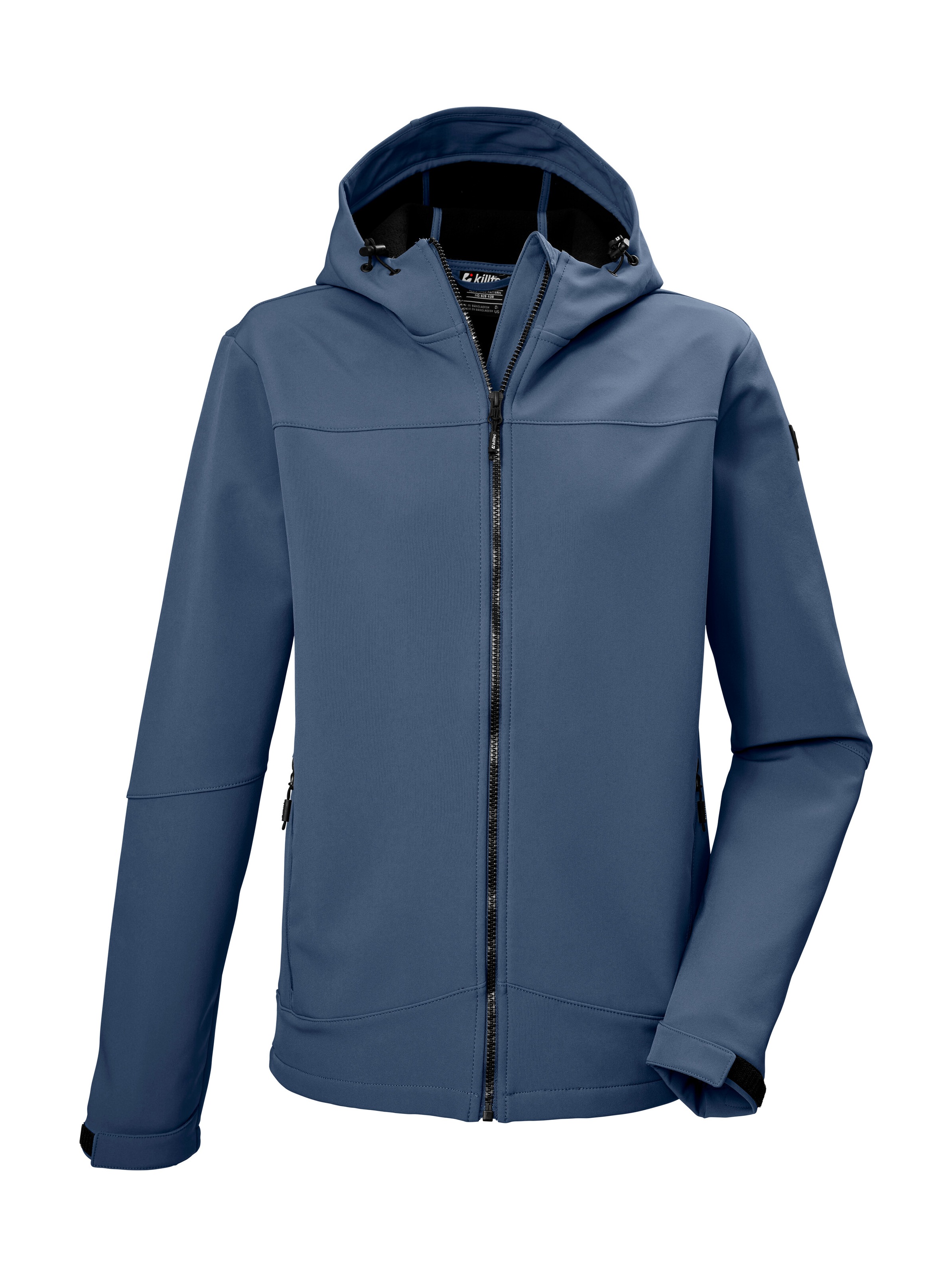 Killtec Softshelljacke "KOS 482 MN SFTSHLL JCKT" Wasserabweisende Herren Softshelljacke mit regulierbarer Kapuze
