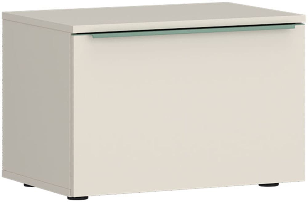 TOM TAILOR HOME Nachtkommode "COLOR PUZZLE - Schublade mit farbigem Griff" Nachttisch mit Schublade, Softclose
