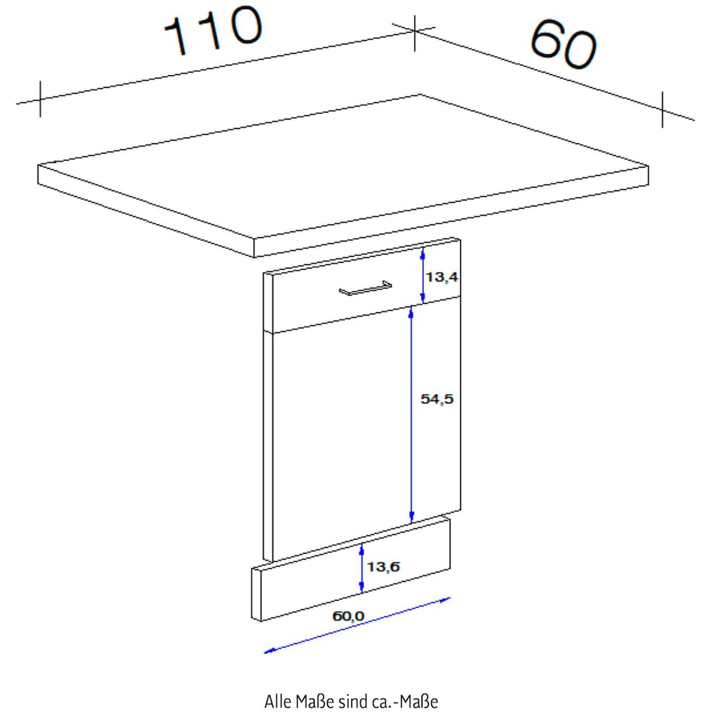 Flex-Well Frontblende »Portland«, (Set, 3 St.)