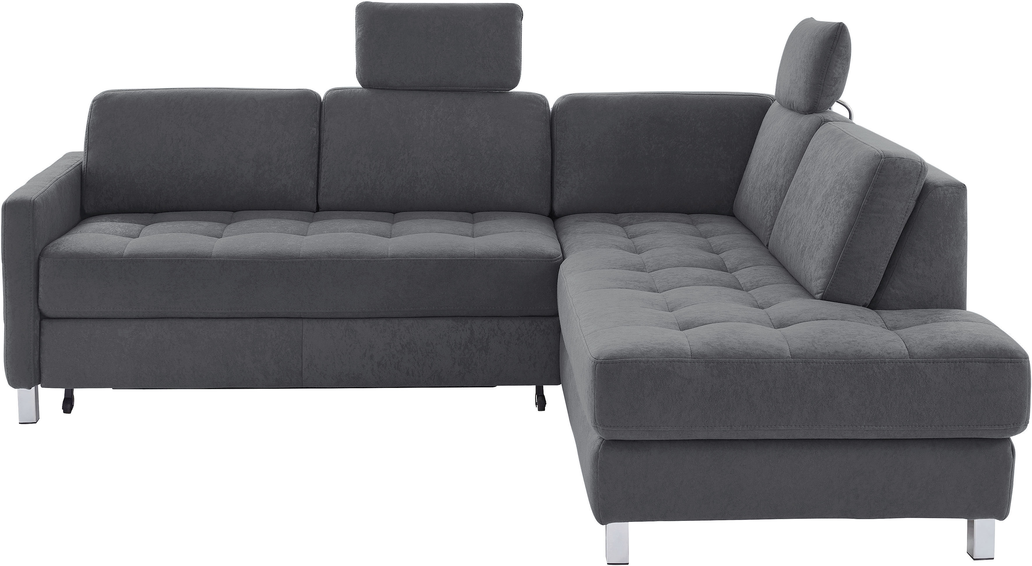 sit&more Ecksofa "Pablo L-Form" wahlweise mit Schlaffunktion