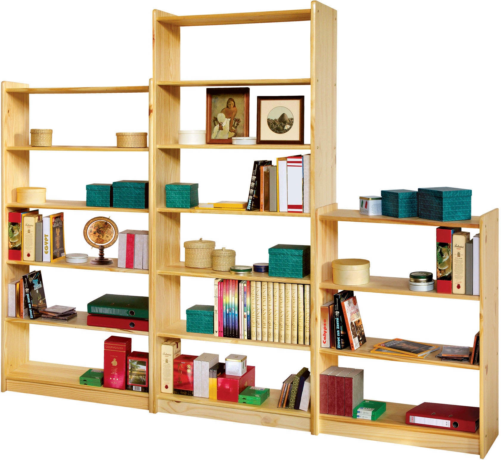 Home affaire Bücherregal, (1 St.), gefertigt aus massivem Kiefernholz