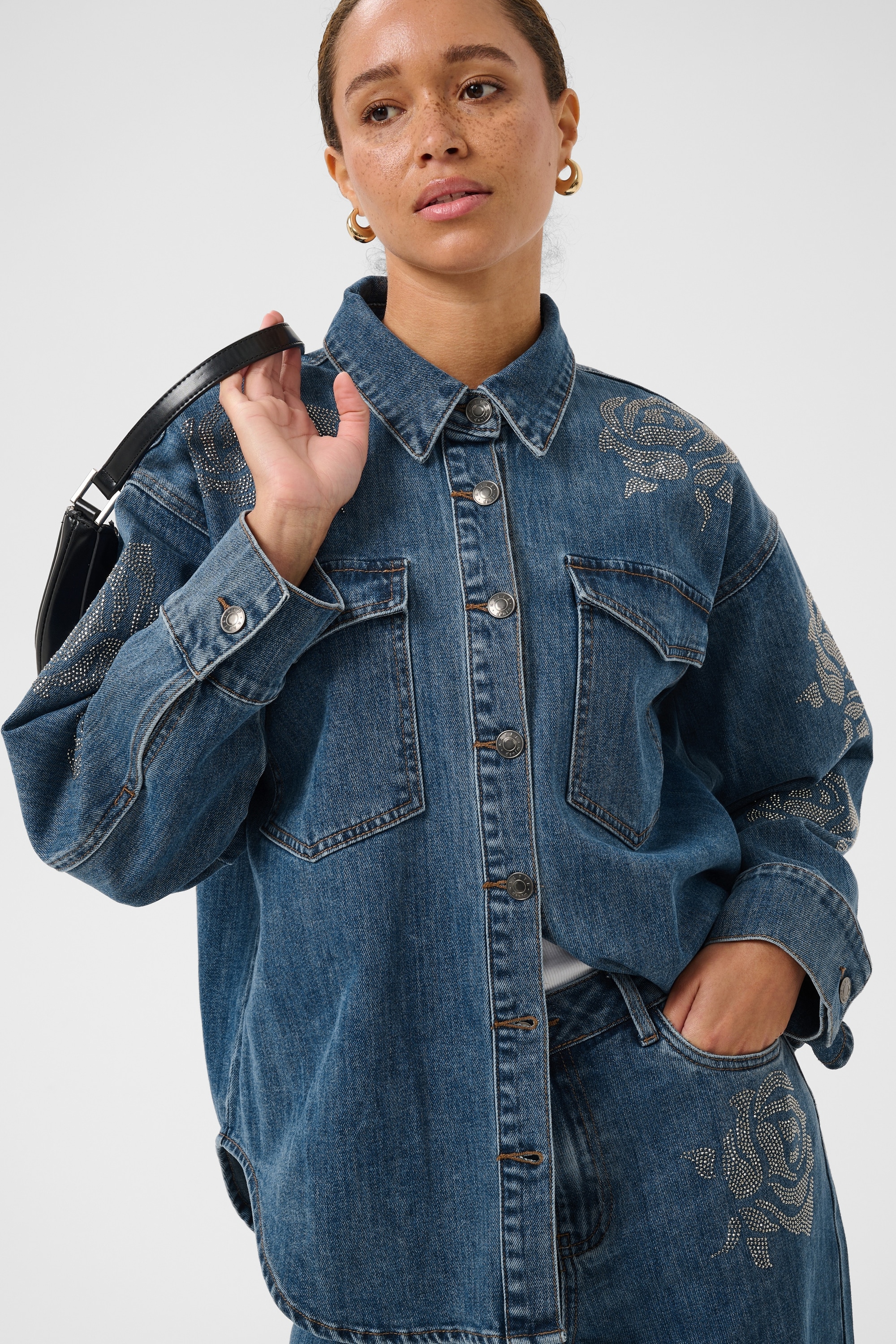 KAFFE Jeansbluse »Jeanshemd KAcastelia«