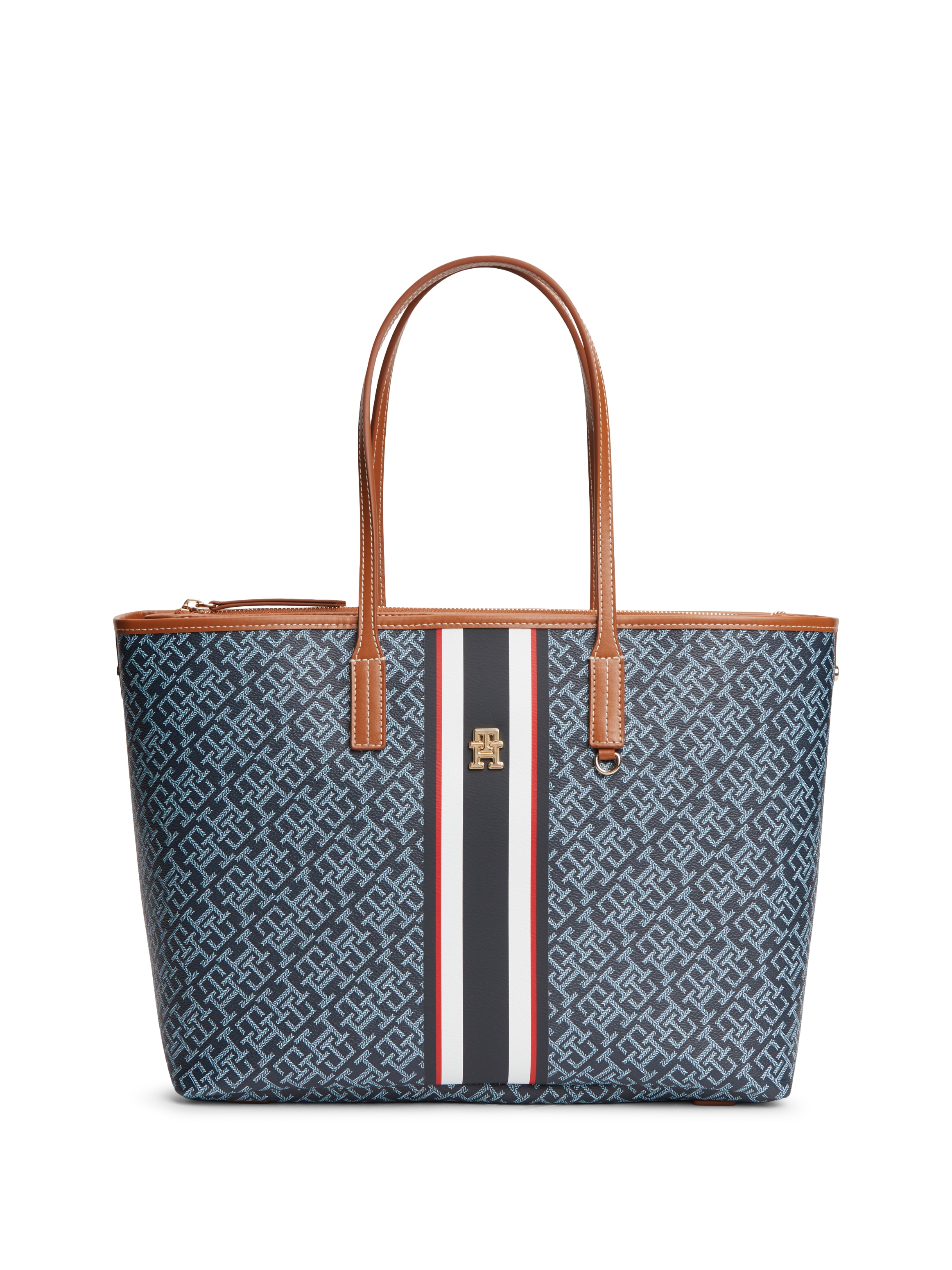 Tommy Hilfiger Tragetasche "TH MONOPLAY TOTE STRIPE LE" Damen Handtasche, T günstig online kaufen
