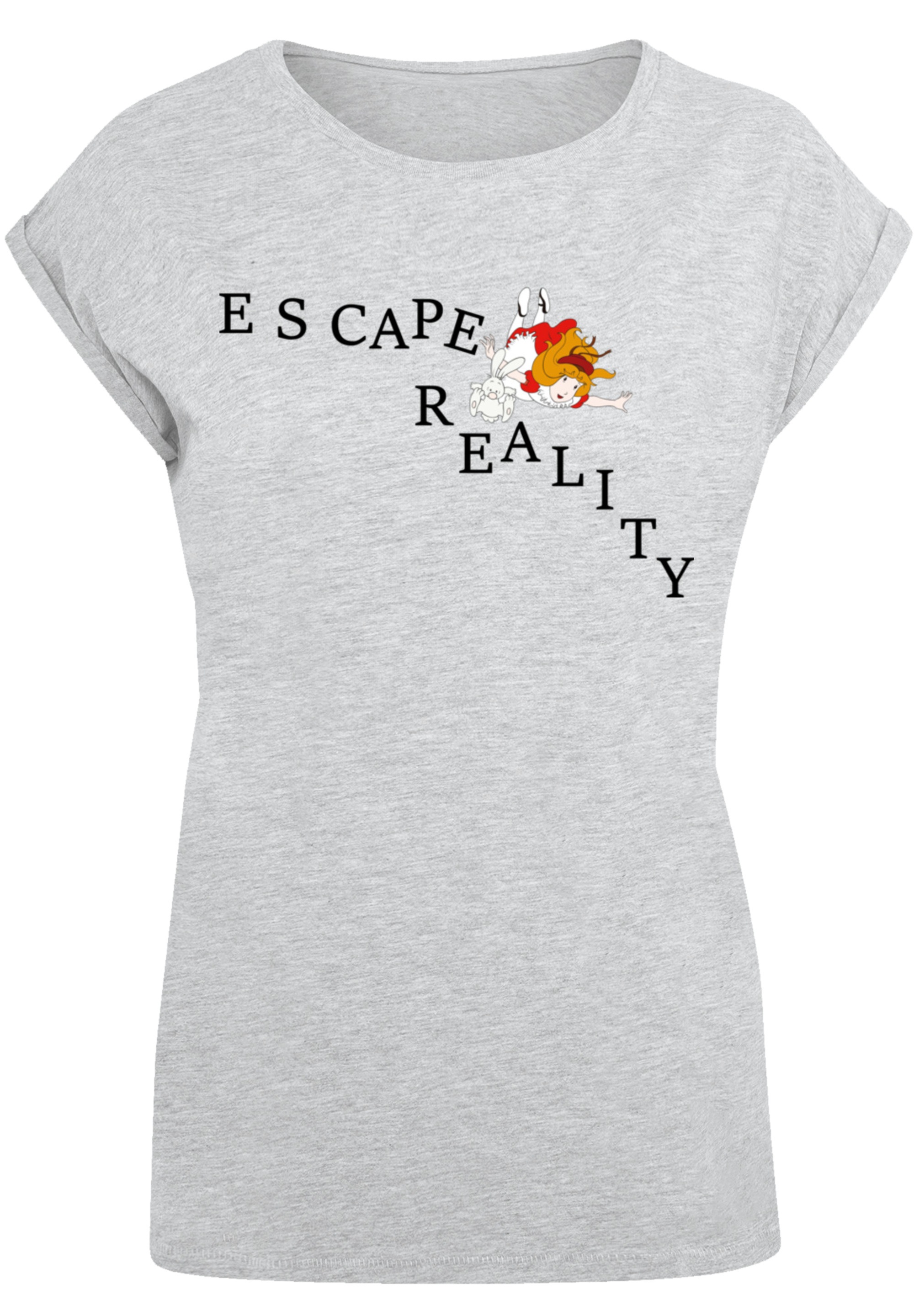 F4NT4STIC T-Shirt »Alice im Wunderland Escape Reality Falling«, Retro, Heroes of Childhood, TV Serie