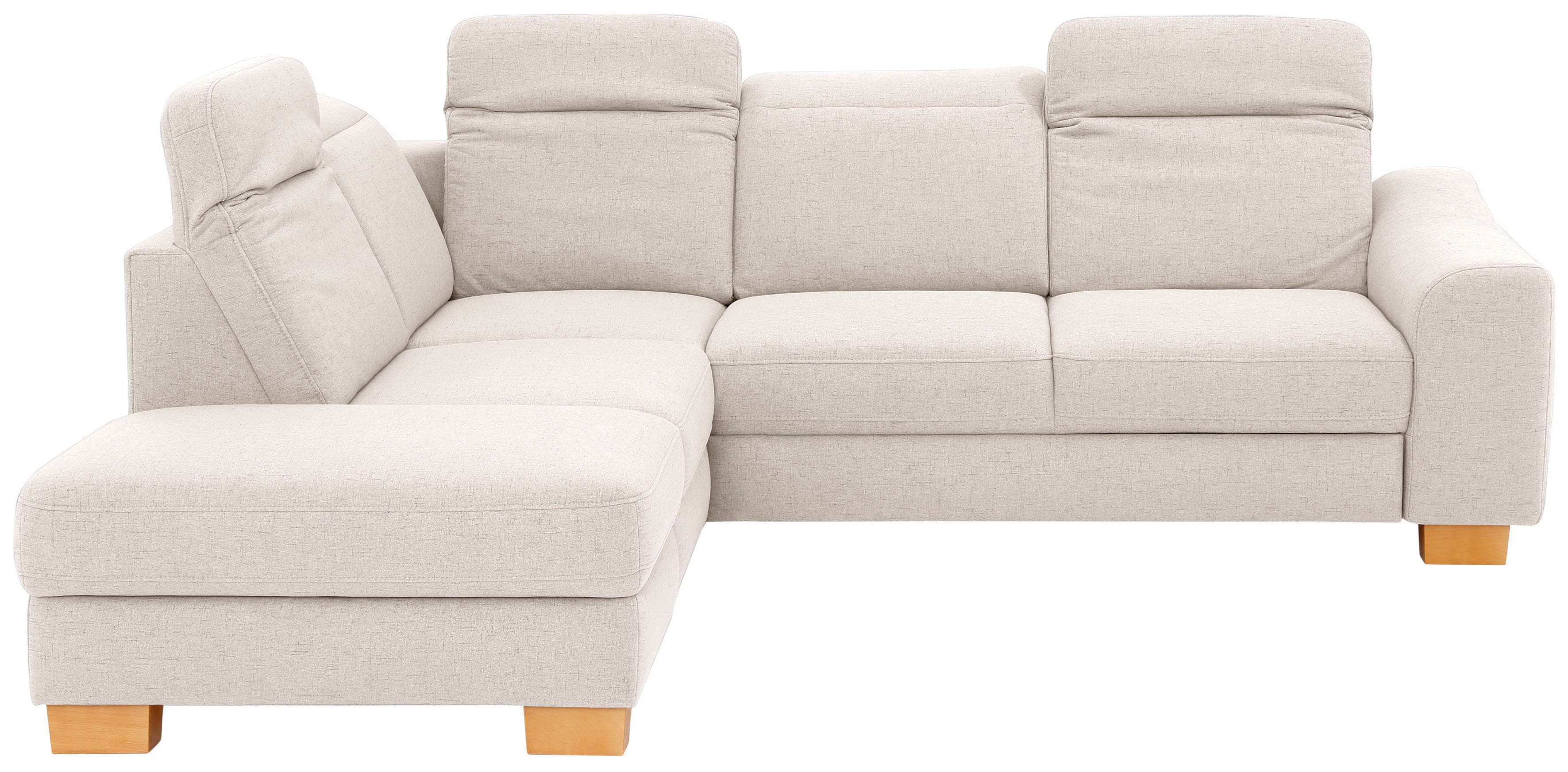 Home affaire Ecksofa "Dundee L-Form" wahlweise mit Kopfteilverstellung und zusätzlich mit Schlaffunktion