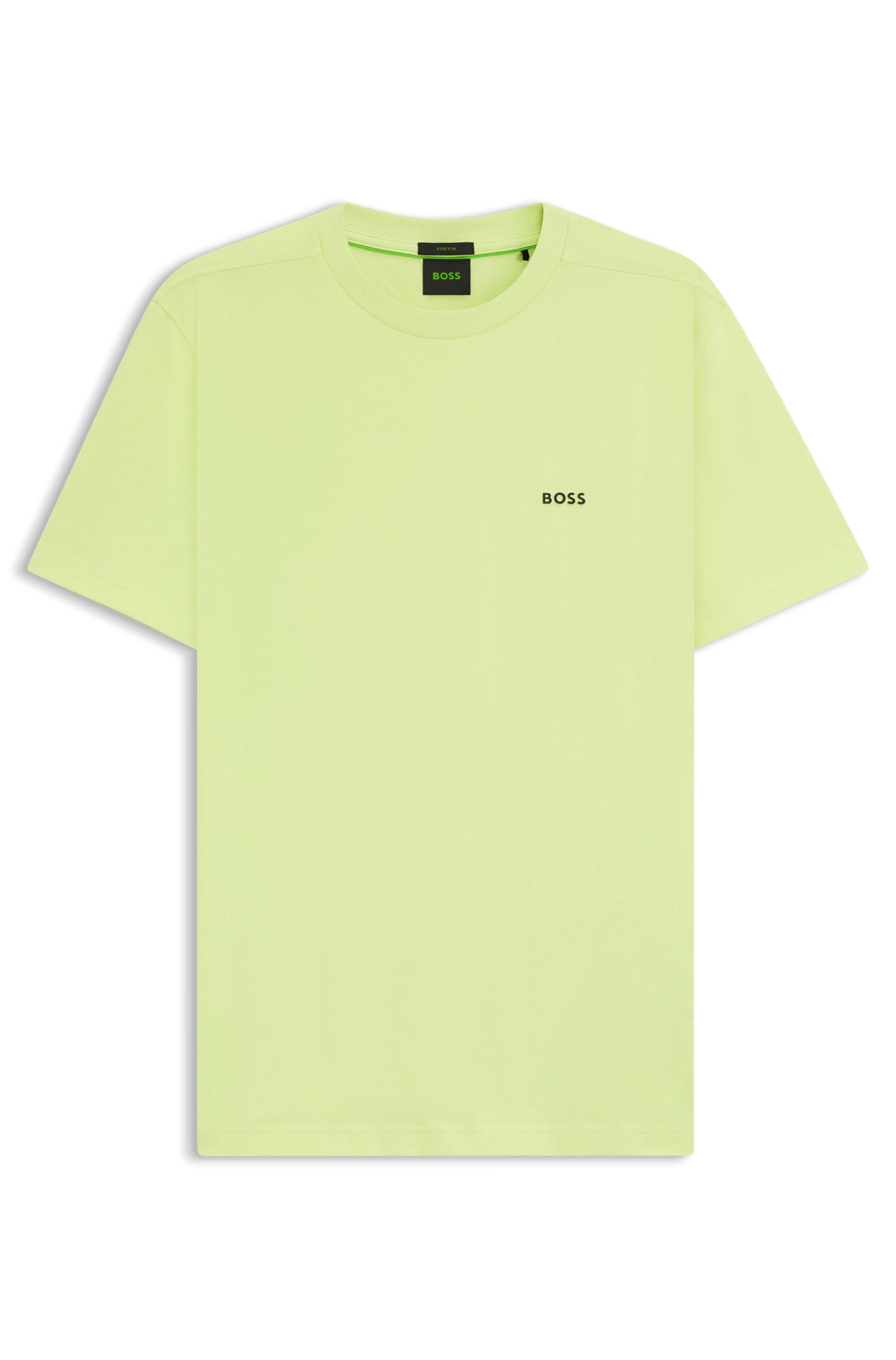 BOSS GREEN Rundhalsshirt »Tee«, mit gummiertem Kontrast-Logo