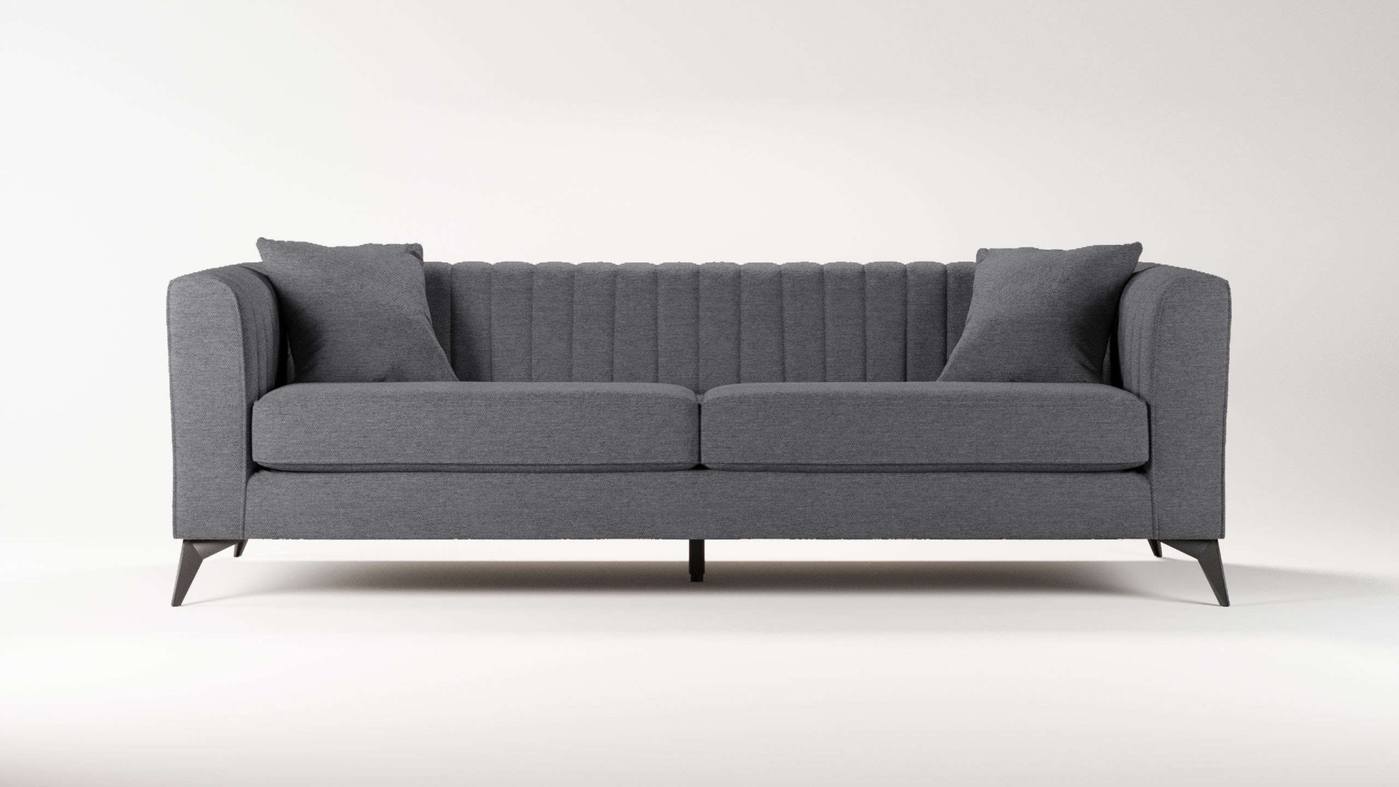 Places of Style 4-Sitzer »MATTHEW elegantes Designsofa, Maße B/T/H: 231/86/74 cm«, XXL, Steppung im Rücken, lose Sitzkissen, incl 2. Zierkissen
