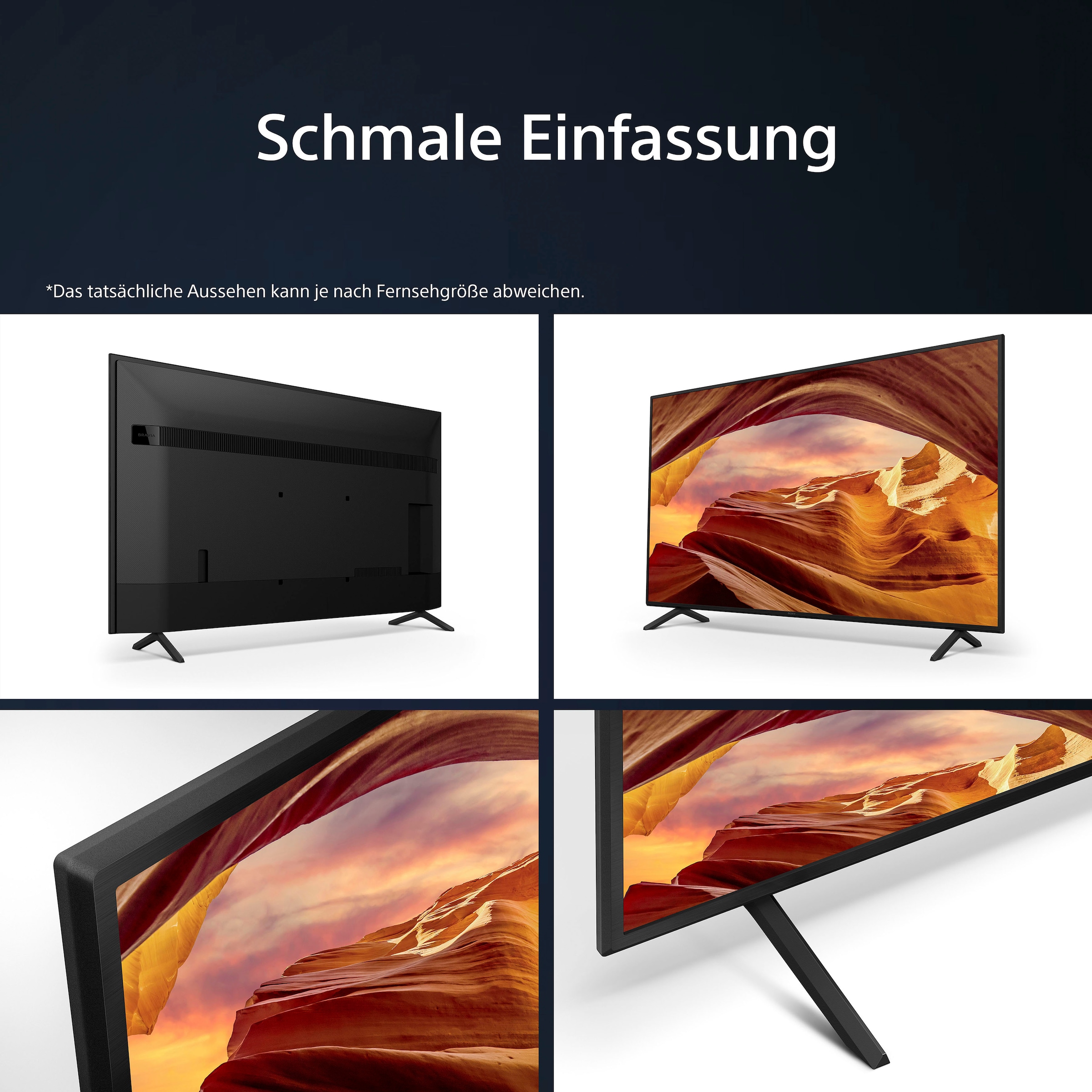 Sony LED-Fernseher »KD43X75WLPAEP«, 108 cm/43 Zoll, 4K Ultra HD, Google TV, Smart-TV, BRAVIA CORE, HDMI 2.1, Gaming-Menü