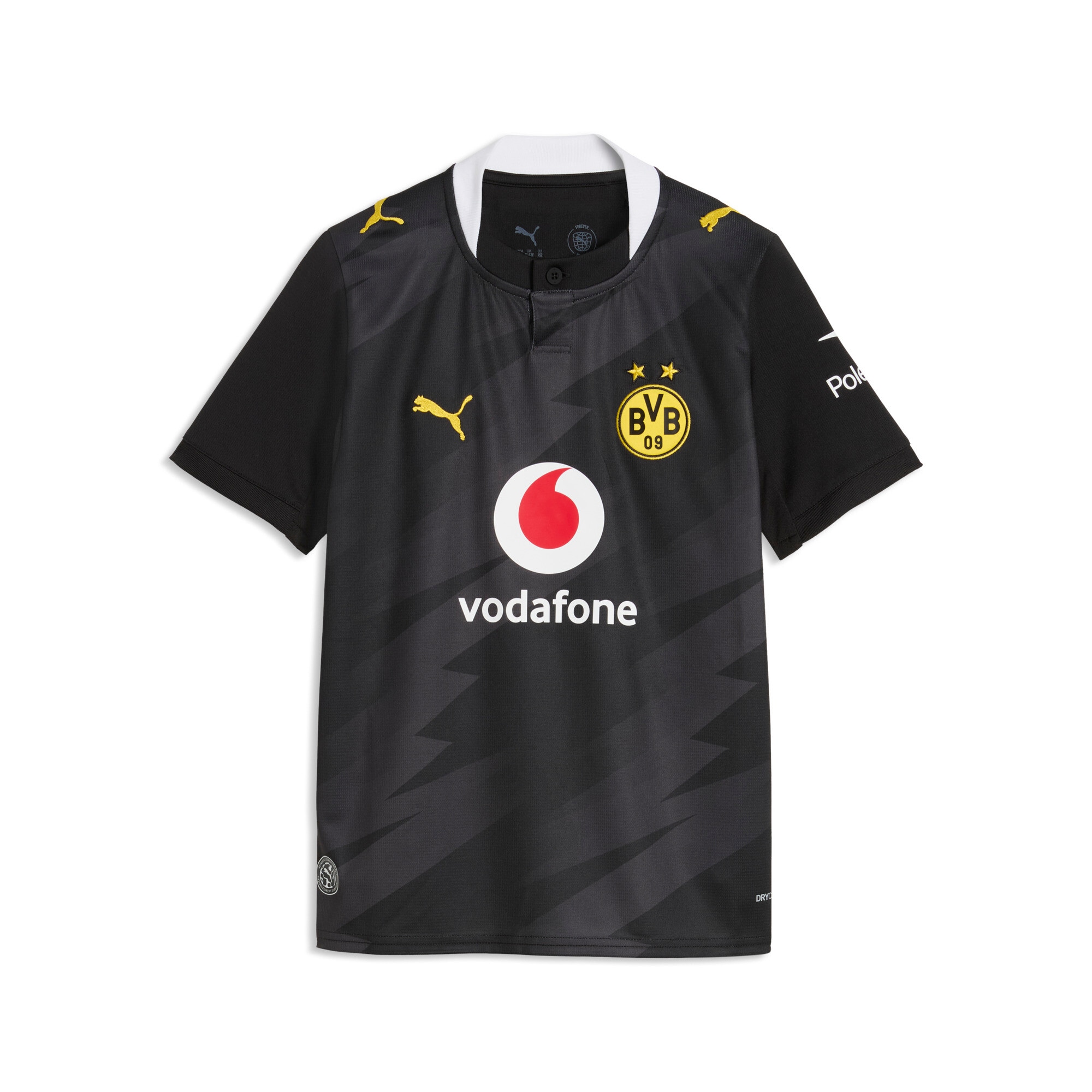 PUMA Fußballtrikot »BVB AWAY JERSEY REPLICA JR« für Jugendliche, mit DryCELL-Technologie, atmungsaktiv