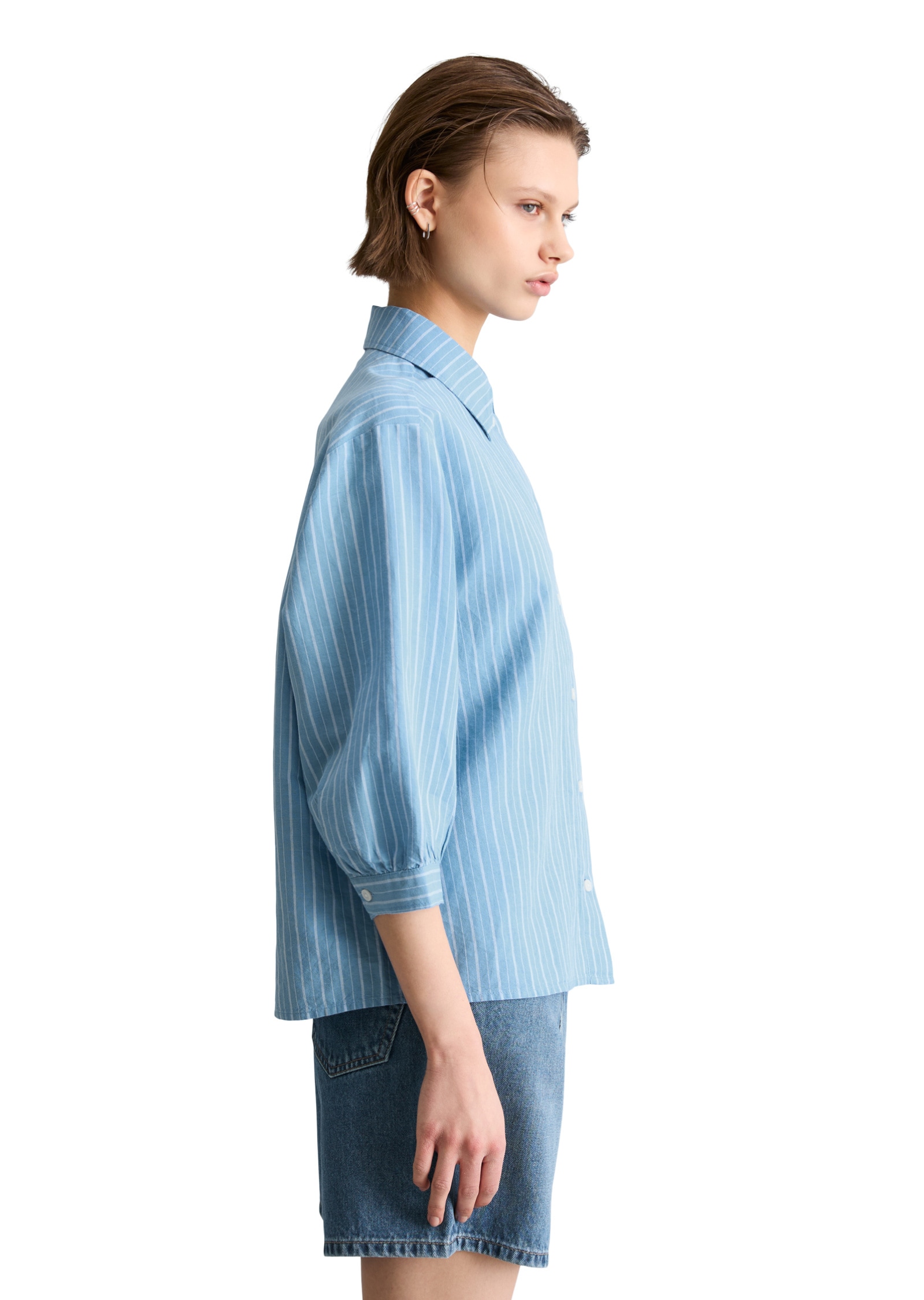 Marc O'Polo DENIM Langarmbluse »aus Leinen-Baumwolle-Mix«