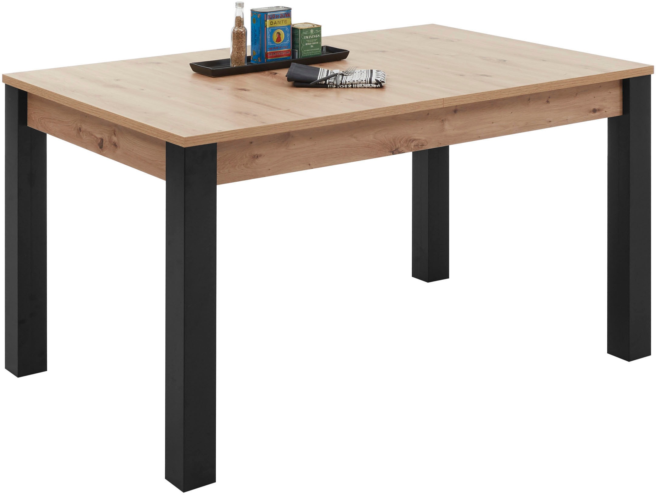 Home Affaire Lucas Esstisch Schwarz 140-210cm 3