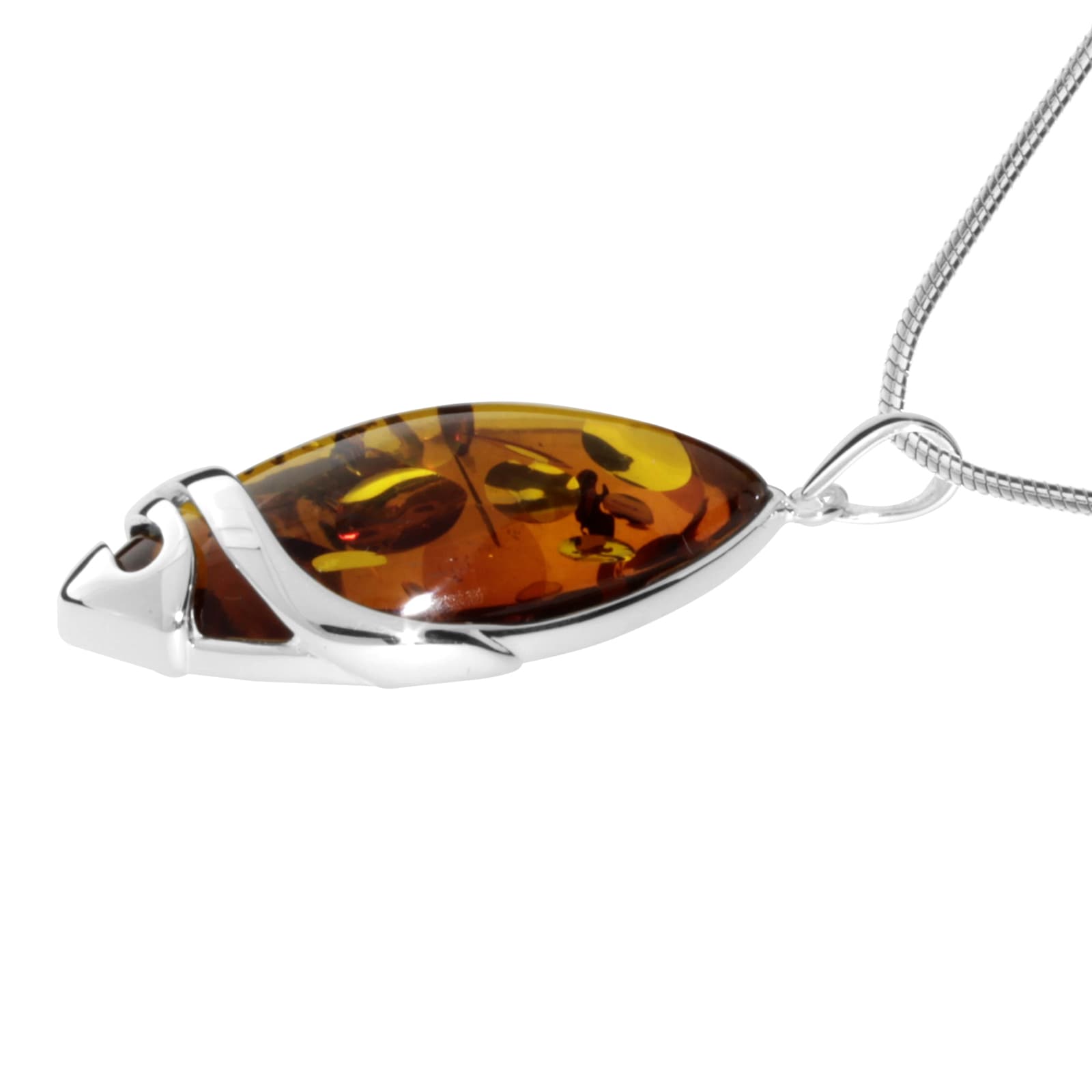 OSTSEE-SCHMUCK Kette mit Anhänger »- Wally - Silber 925/000 - Bernstein«